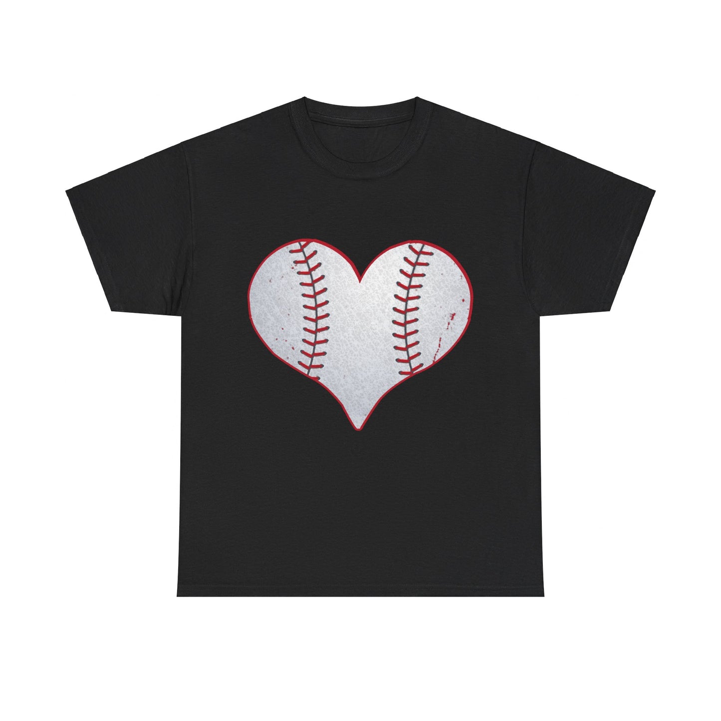 Baseball Heart Unisex Graphic T-Shirt, Sizes S-5XL