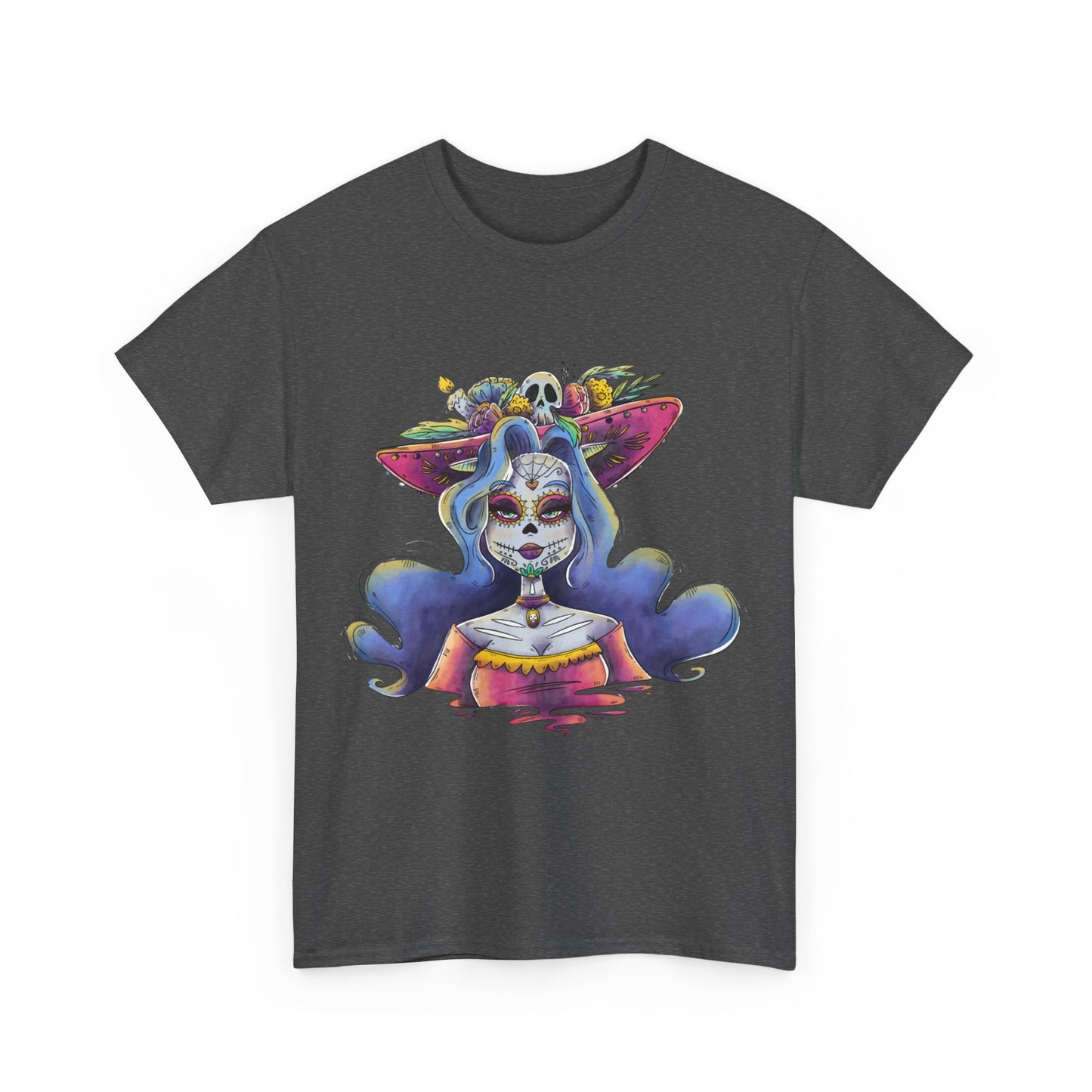 Day Of The Dead La Calavera Catrina Unisex Graphic T-Shirt, Sizes S-5XL