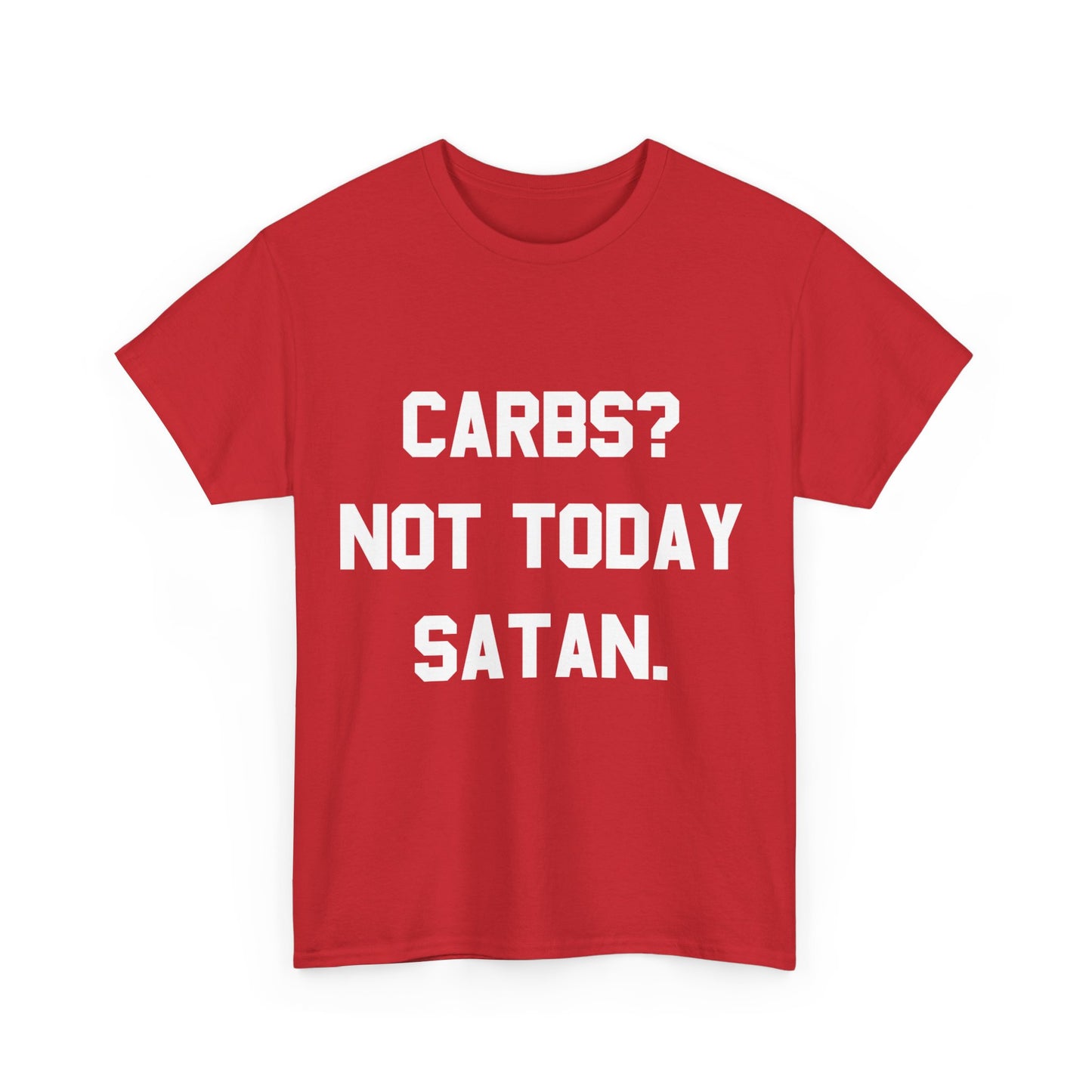 Carbs Not Today Satan Unisex Graphic T-Shirt, Sizes S-5XL