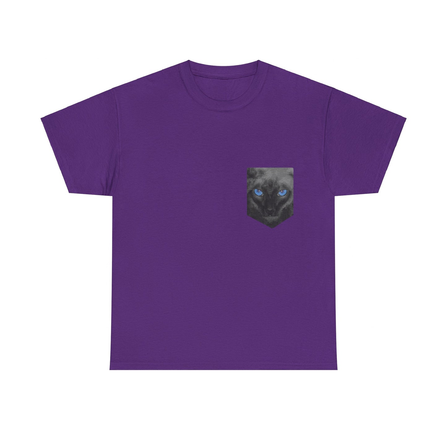 Siamese Cat Pocket Shirt Unisex Graphic T-Shirt, Sizes S-5XL