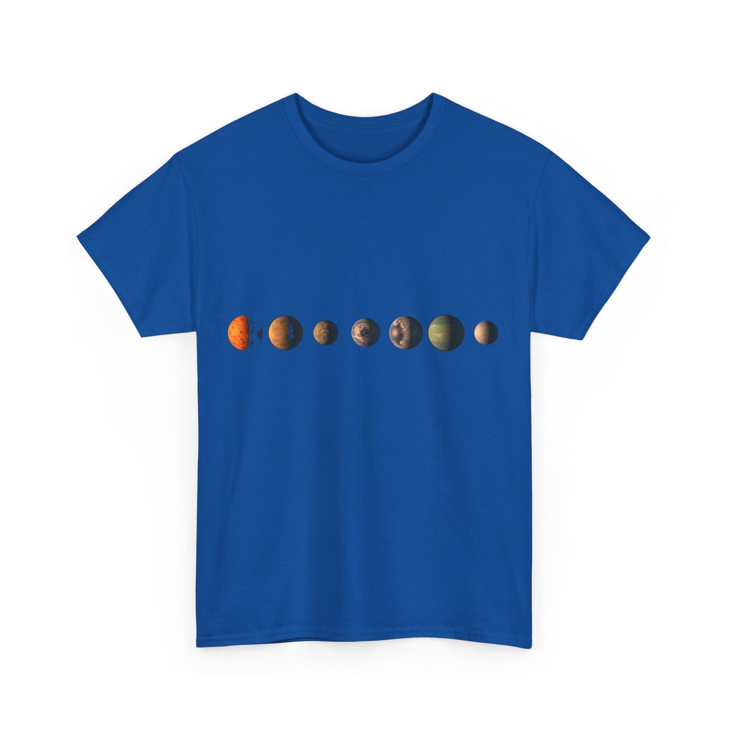 Trappist-1 7 Planet Lineup Unisex Graphic T-Shirt, Sizes S-5XL