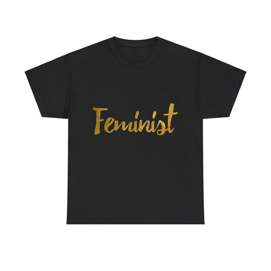 Feminist Gold Foil Unisex Graphic T-Shirt, Sizes S-5XL