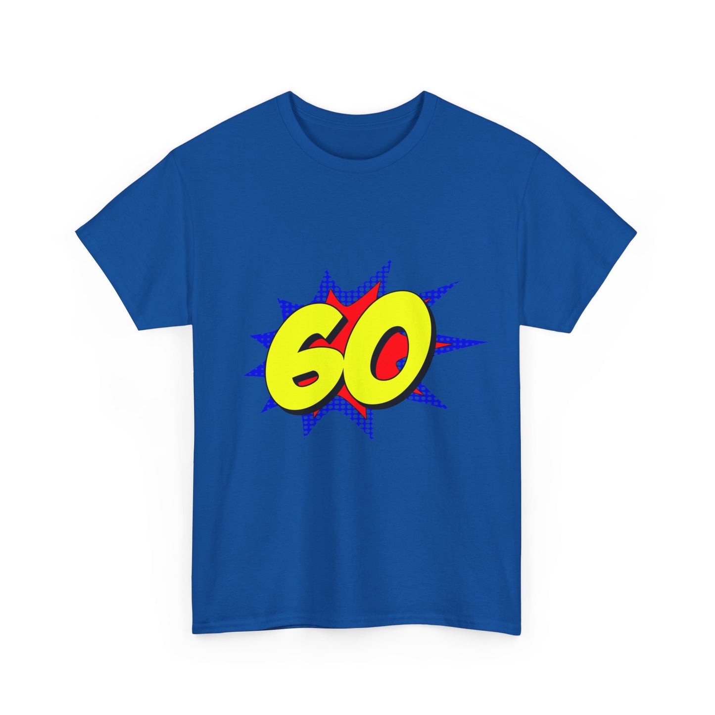 Superhero 60 Years Old Birthday Unisex Graphic T-Shirt, Sizes S-5XL