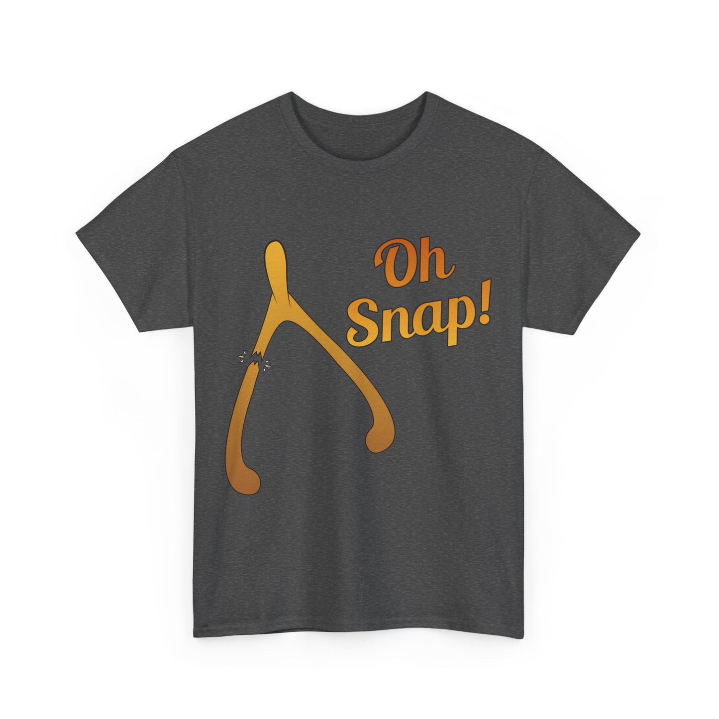 Oh Snap Thanksgiving Turkey Wishbone Unisex Graphic T-Shirt, Sizes S-5XL