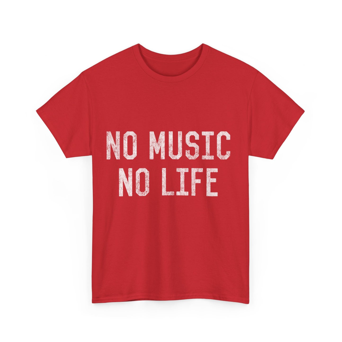 Retro No Music No Life Unisex Graphic T-Shirt, Sizes S-5XL