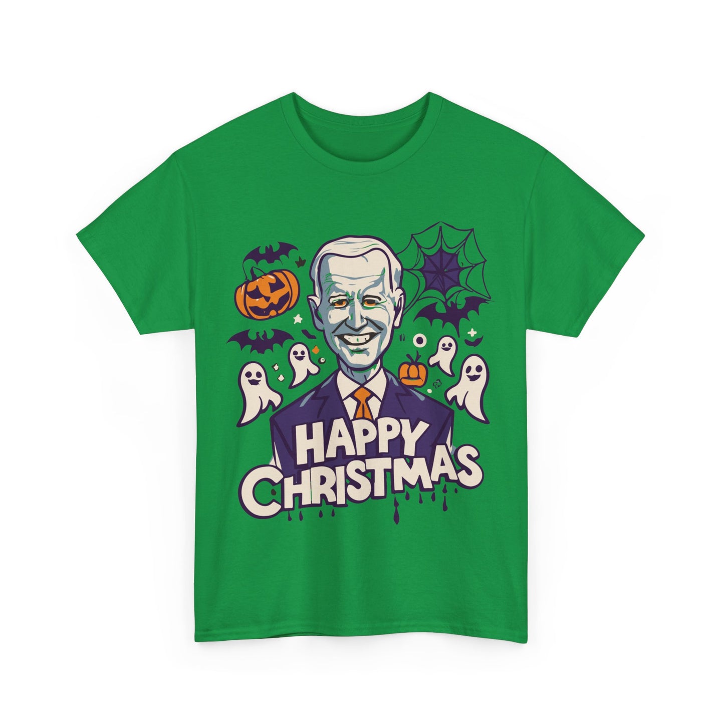 Happy Christmas Joe Biden Funny Halloween Unisex Graphic T-Shirt, Sizes S-5XL