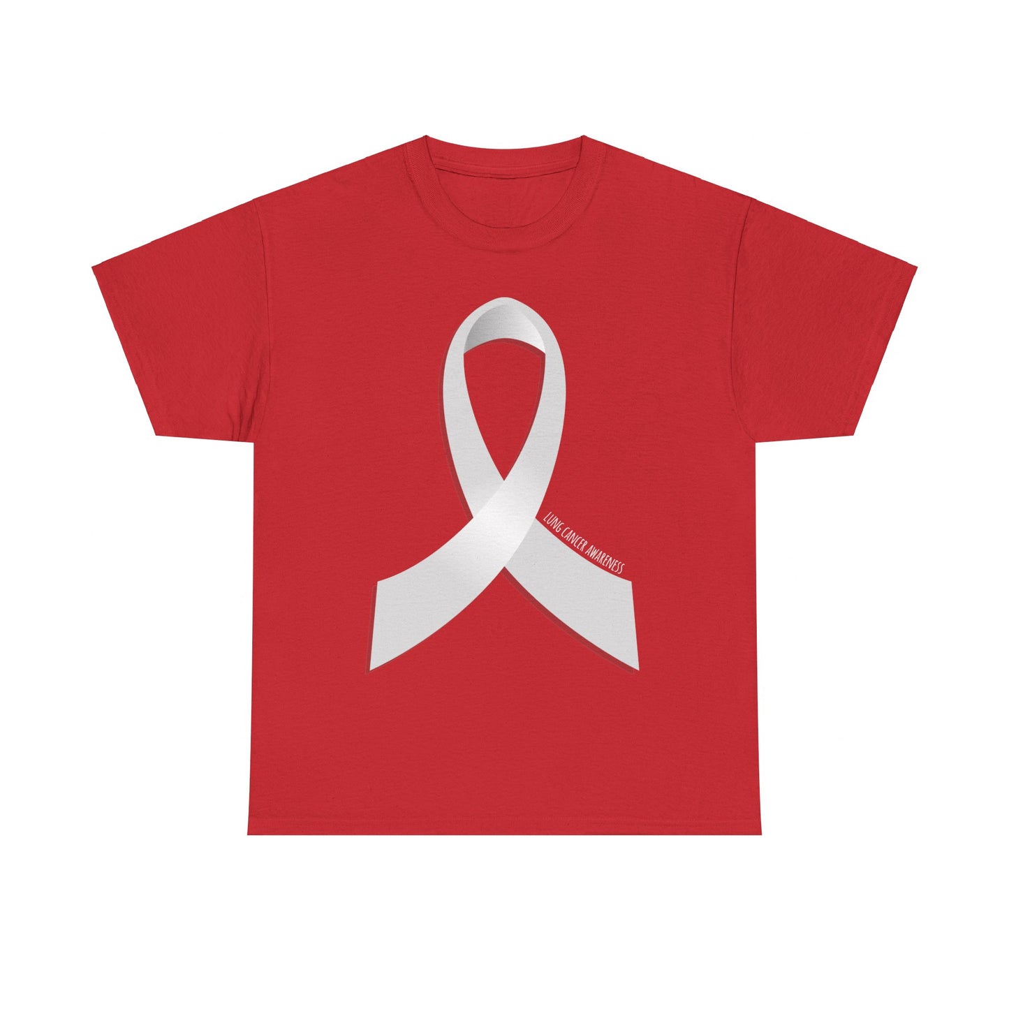 Lung Cancer Awareness Ribbon Unisex Graphic T-Shirt, Sizes S-5XL