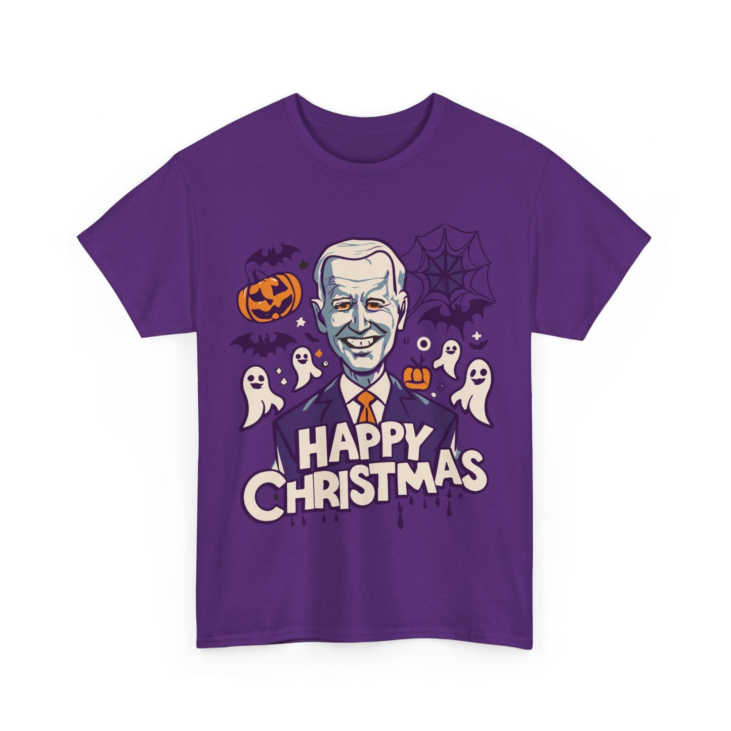 Happy Christmas Joe Biden Funny Halloween Unisex Graphic T-Shirt, Sizes S-5XL