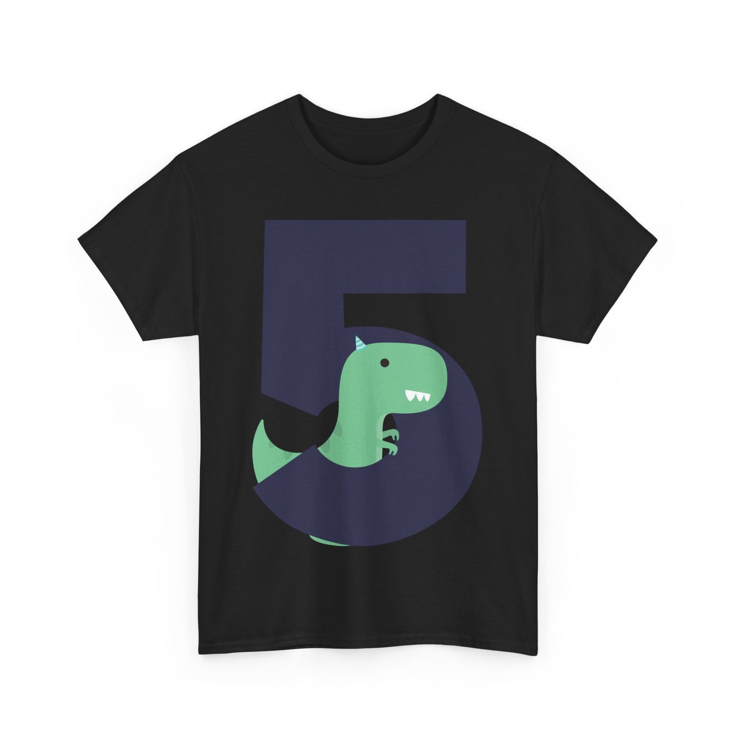 5 Fifth Birthday T-Rex Dinosaur Unisex Graphic T-Shirt, Sizes S-5XL