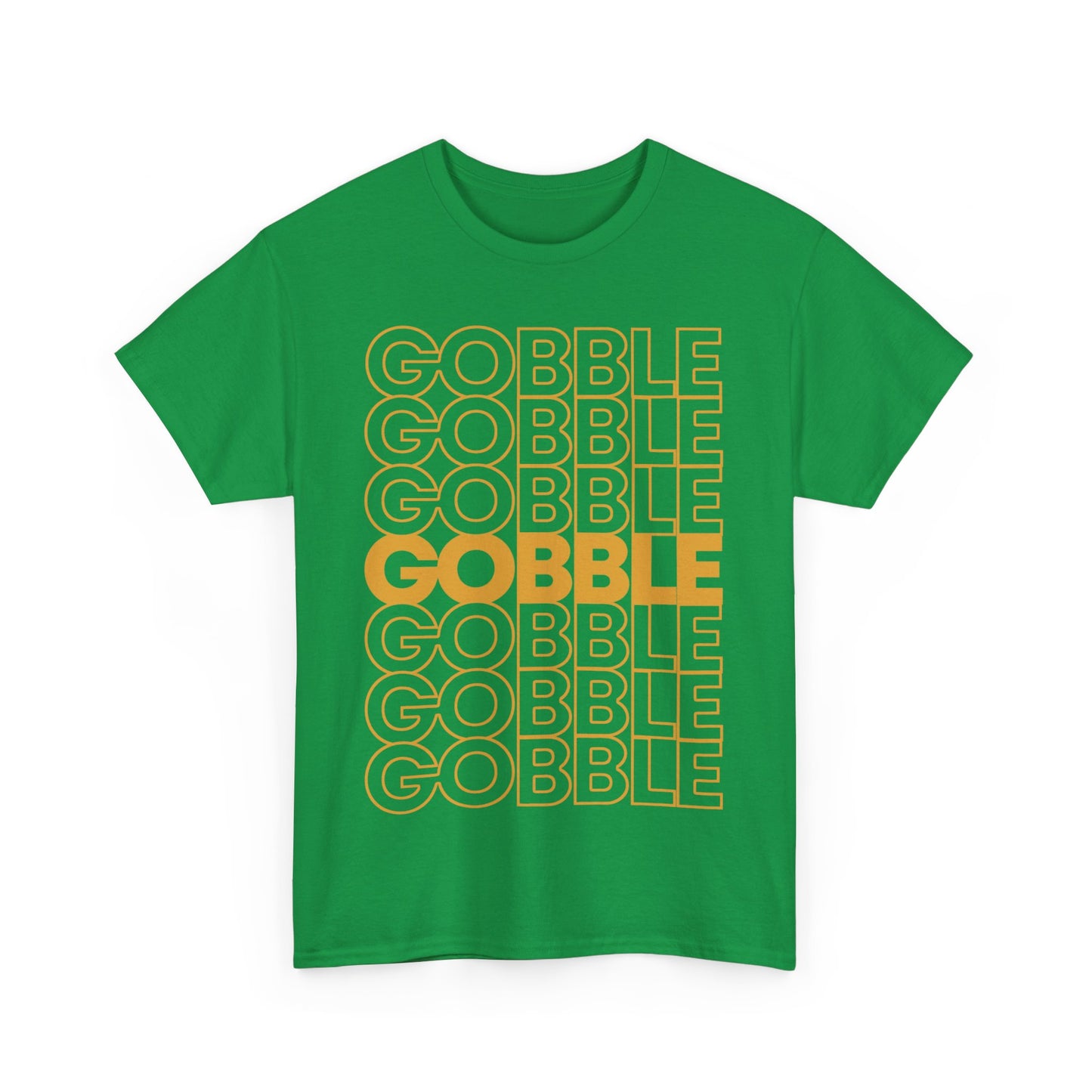 Retro Gobble Gobble Thanksgiving Turkey Unisex Graphic T-Shirt, Sizes S-5XL