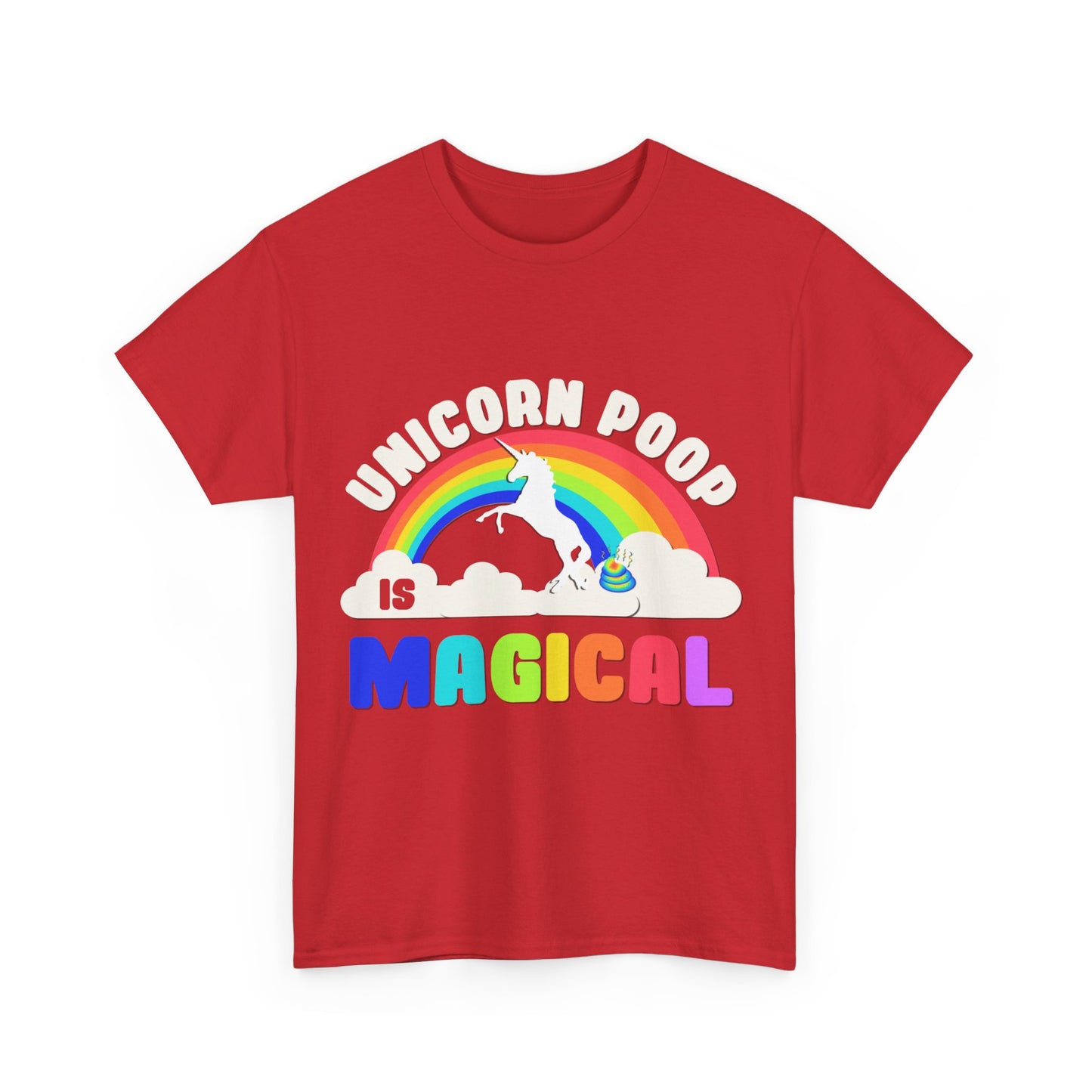 Unicorn Poop Is Magical Unisex Graphic T-Shirt, Sizes S-5XL