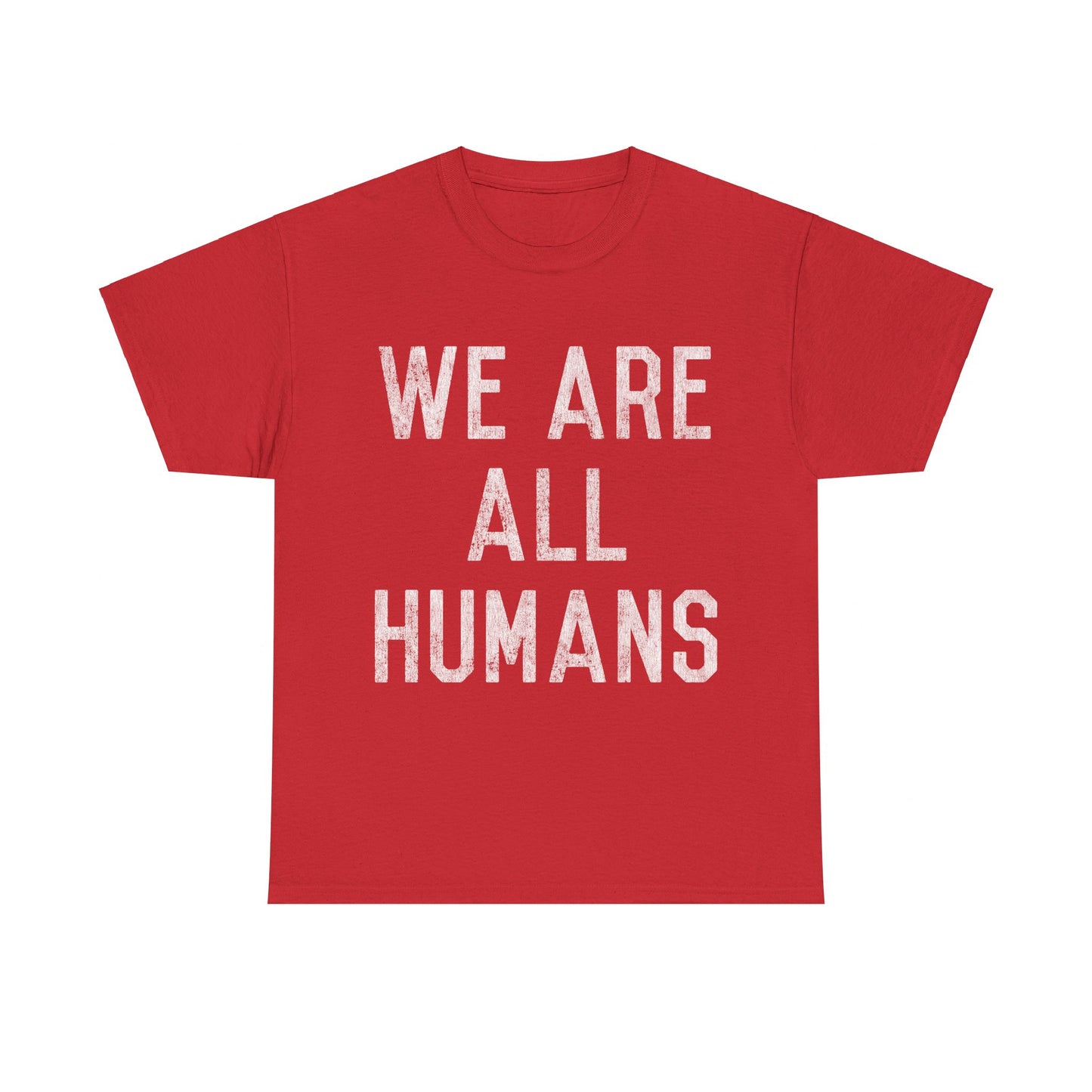 Retro We Are All Humans Unisex Graphic T-Shirt, Sizes S-5XL