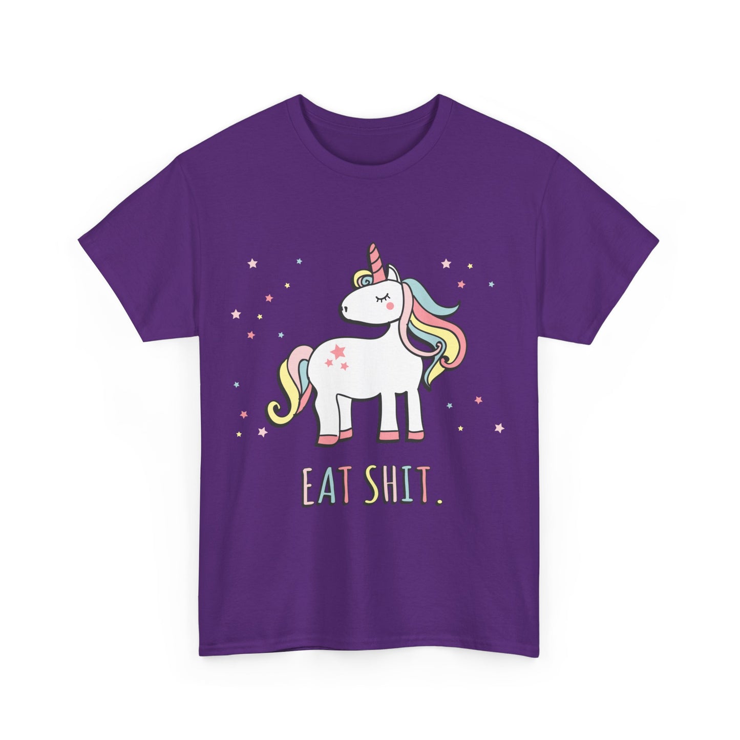 Eat Shit Unicorn Unisex Graphic T-Shirt, Sizes S-5XL