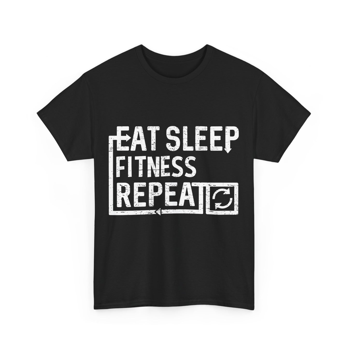 Eat Sleep Fitness Unisex Graphic T-Shirt, Sizes S-5XL