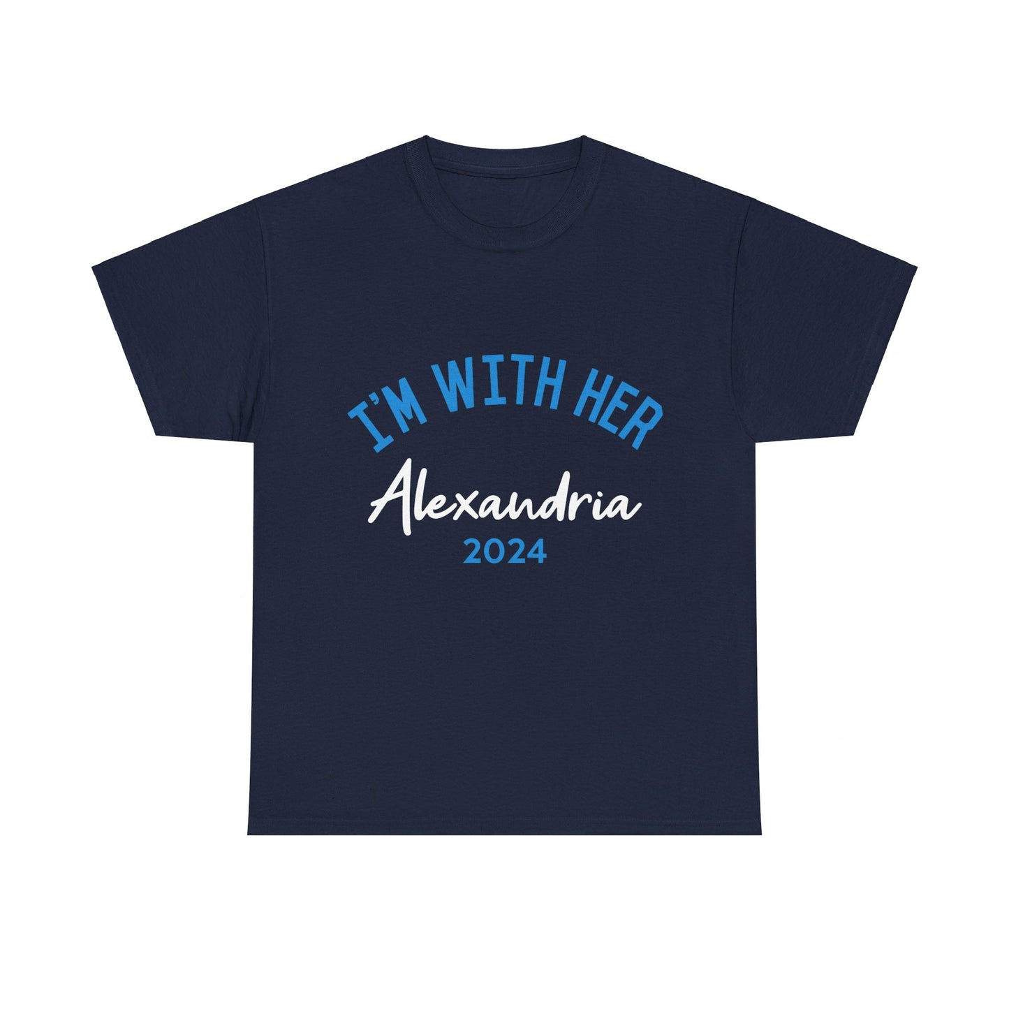 I'm With Her Alexandria Ocasio-Cortez 2024 Unisex Graphic T-Shirt, Sizes S-5XL