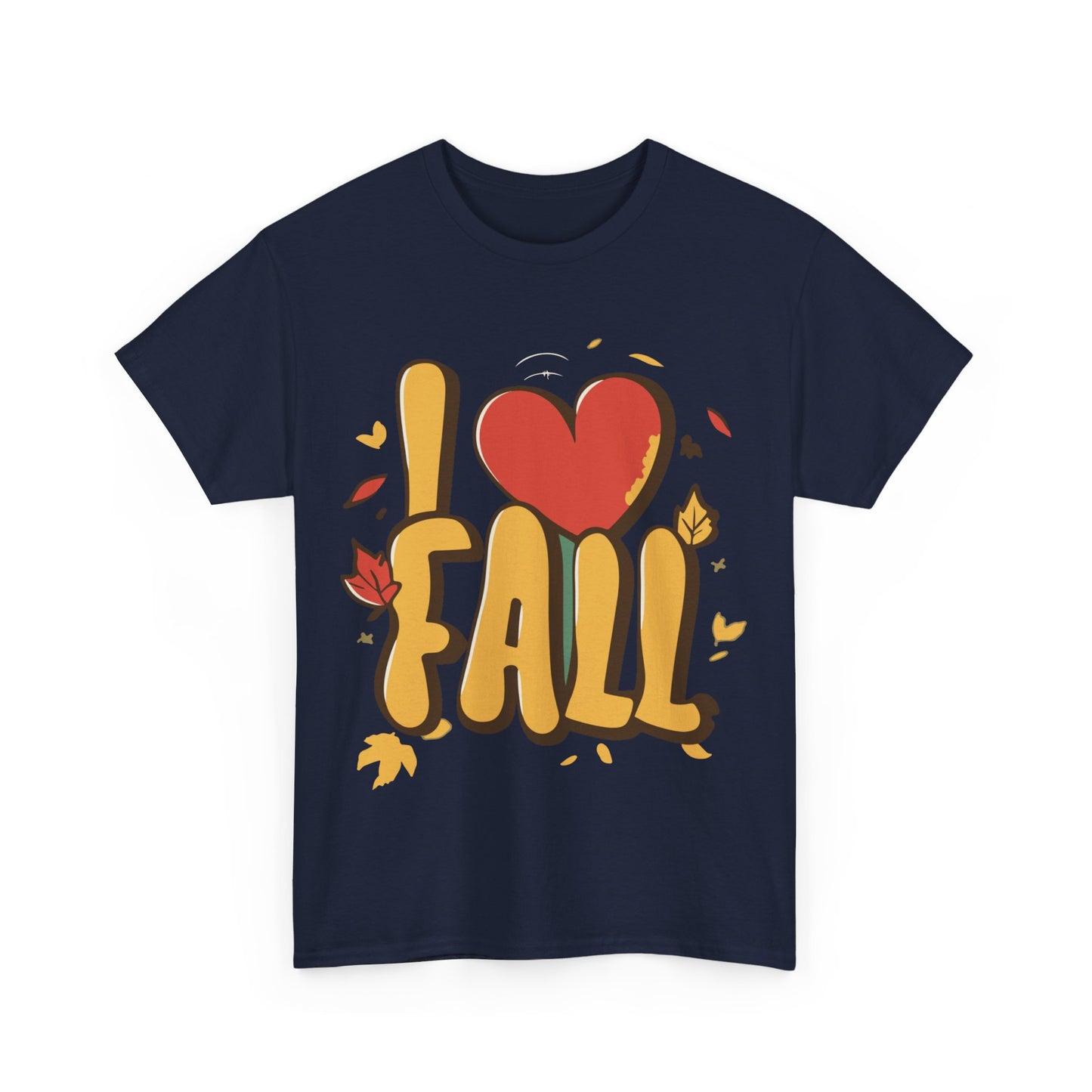 I Love Fall Autumn Leaves Unisex Graphic T-Shirt, Sizes S-5XL