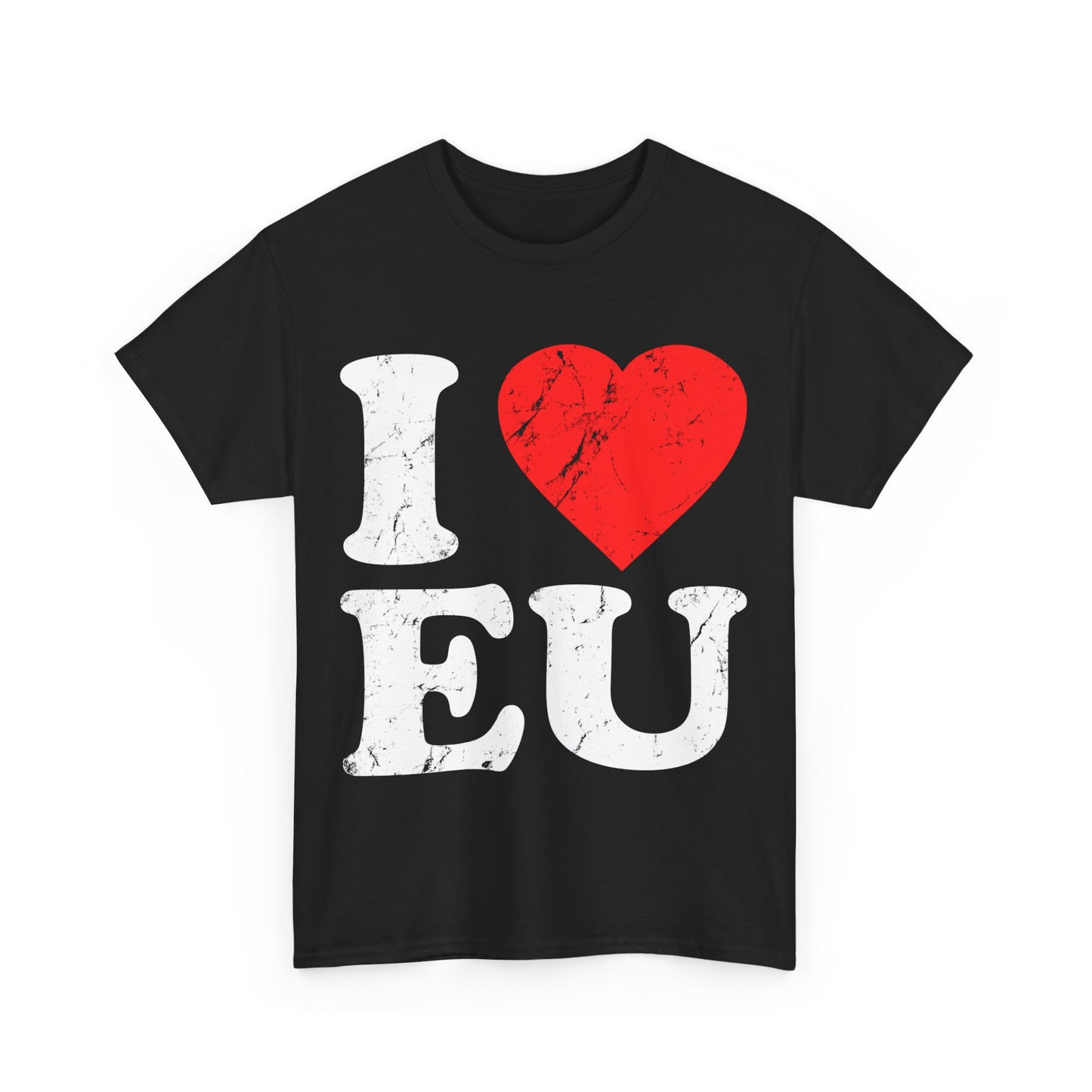 I Love EU Unisex Graphic T-Shirt, Sizes S-5XL