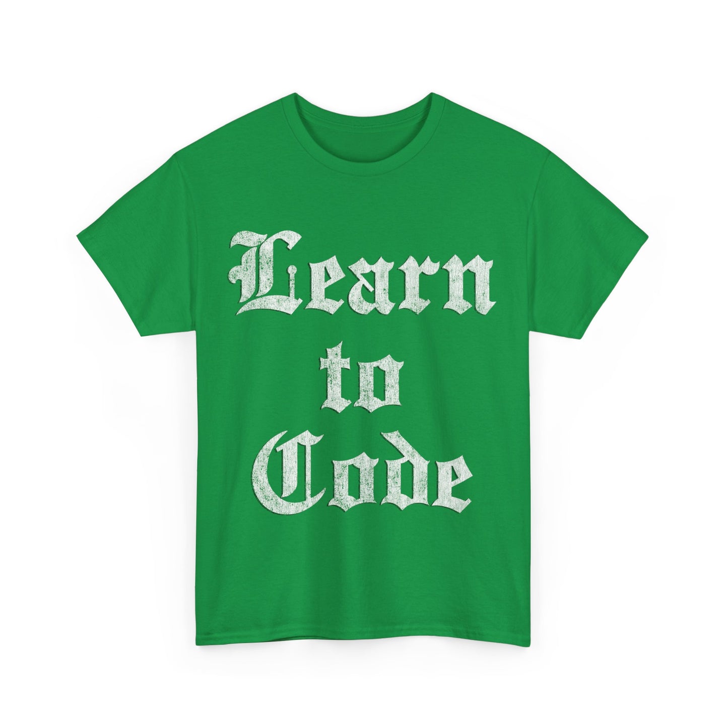 Learn to Code Unisex Graphic T-Shirt, Sizes S-5XL