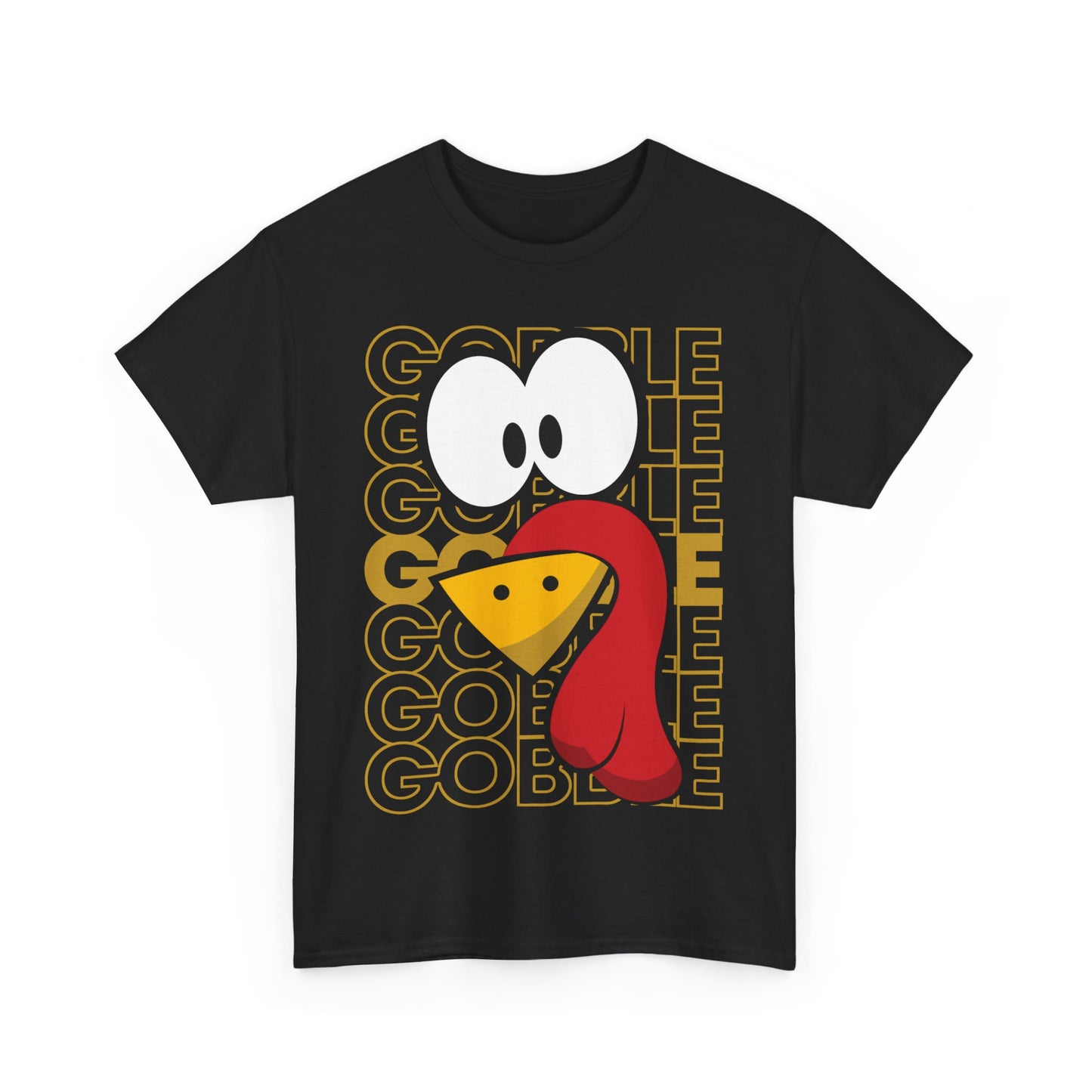 Turkey Face Gobble Gobble Unisex Graphic T-Shirt, Sizes S-5XL