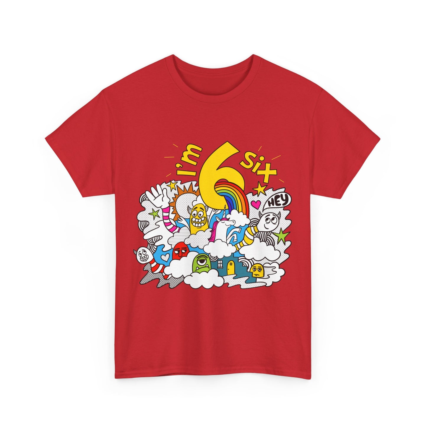 I'm 6 6th Birthday Unisex Graphic T-Shirt, Sizes S-5XL