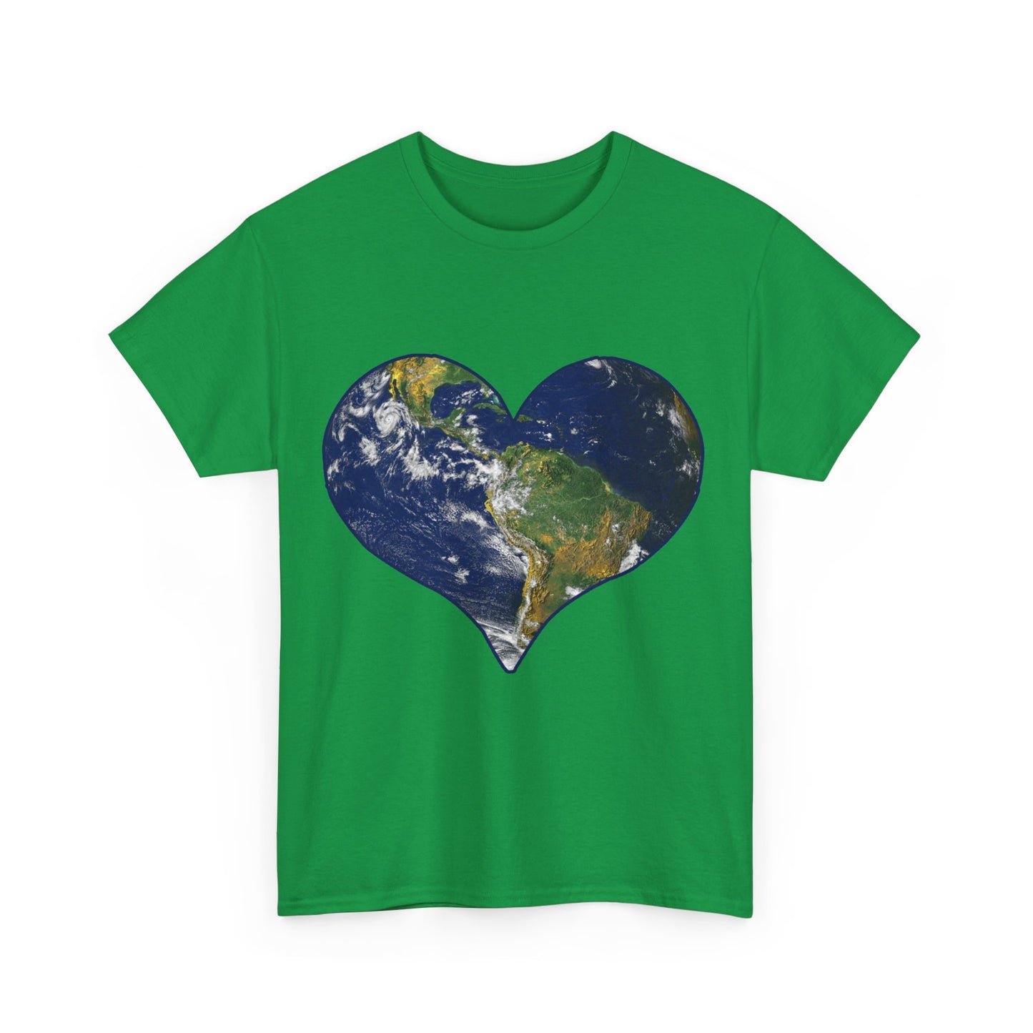 Heart Earth Love Unisex Graphic T-Shirt, Sizes S-5XL