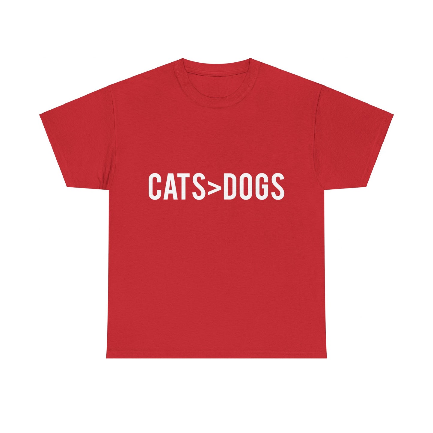 Cats Greater Than Dogs Unisex Graphic T-Shirt, Sizes S-5XL