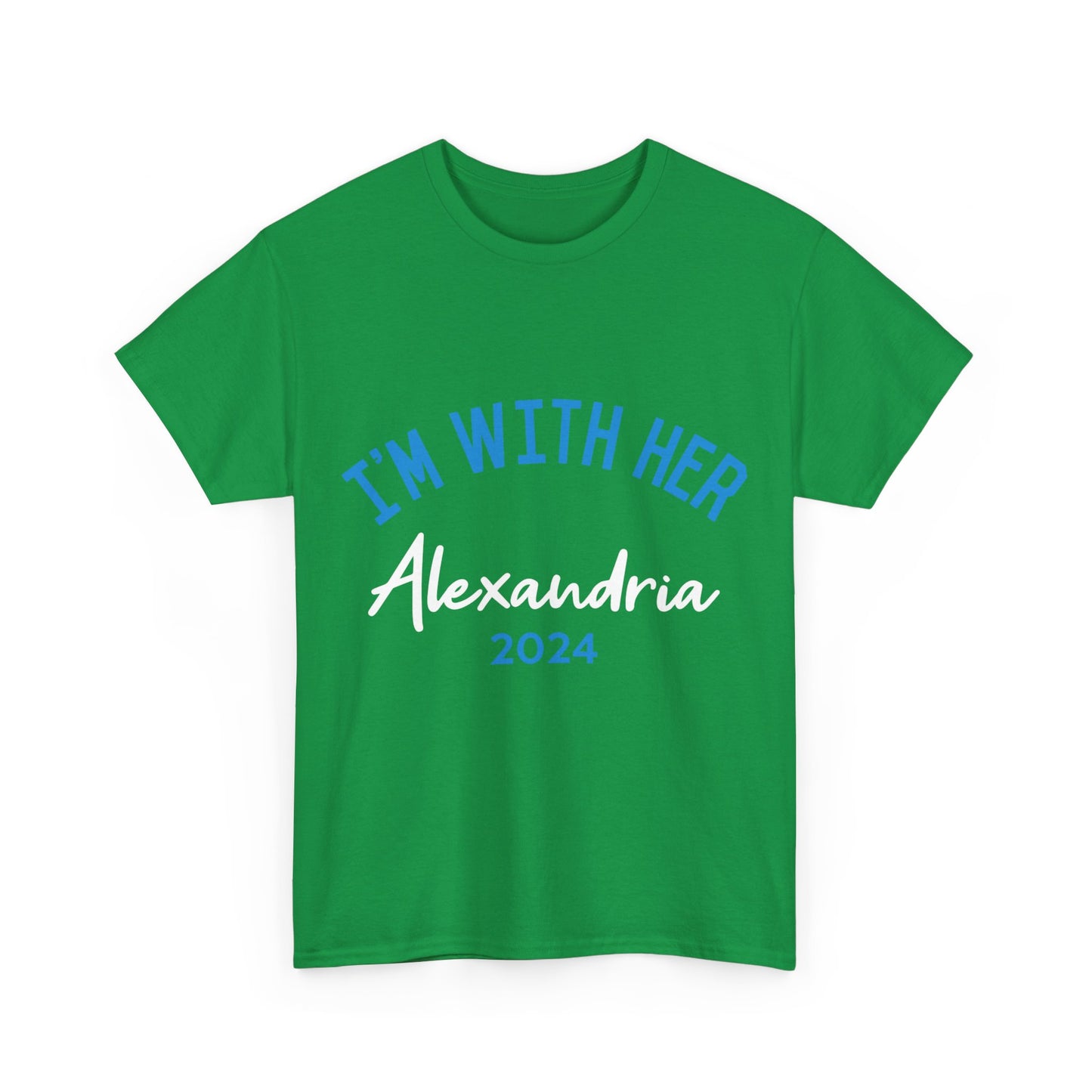 I'm With Her Alexandria Ocasio-Cortez 2024 Unisex Graphic T-Shirt, Sizes S-5XL