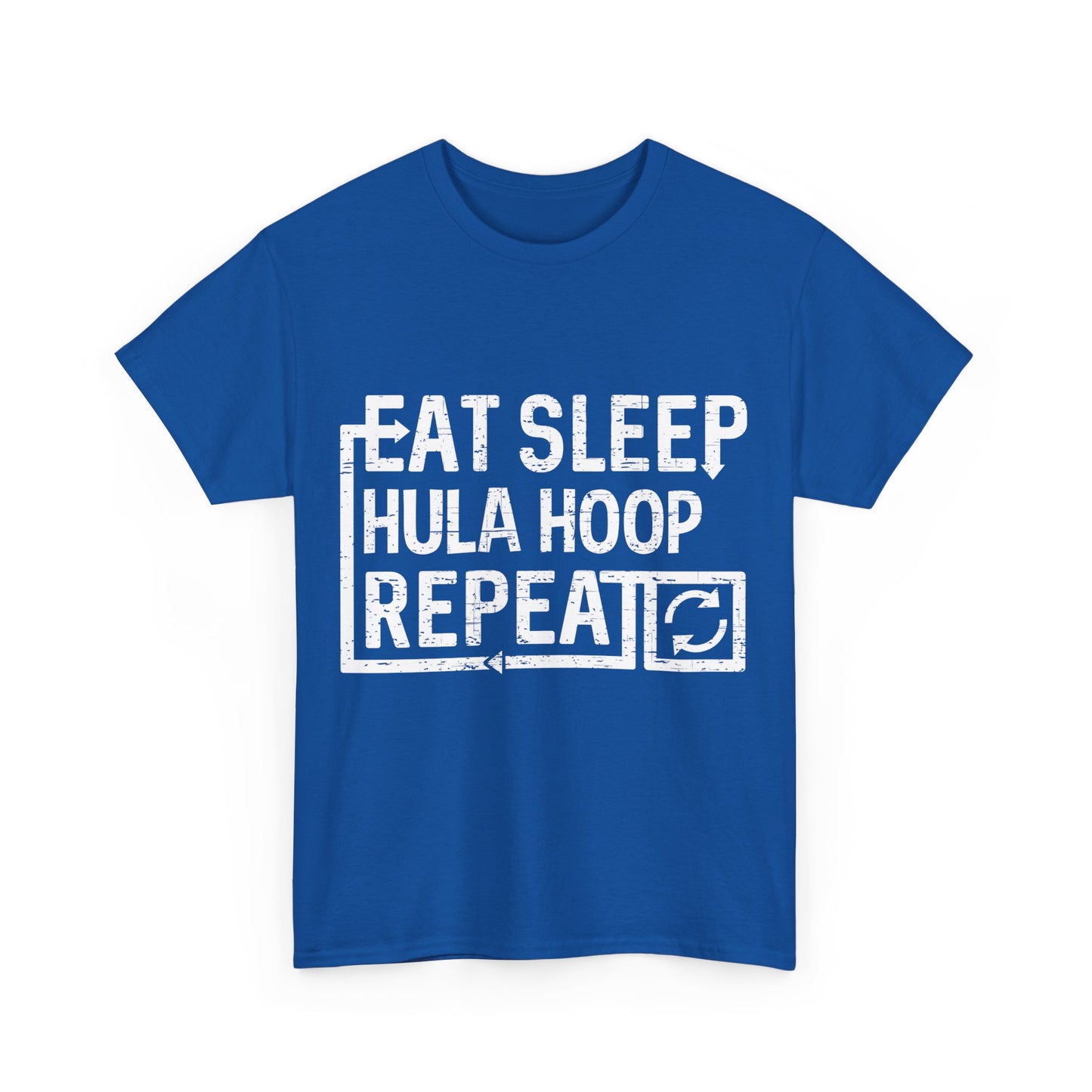 Eat Sleep Hula Hoop Unisex Graphic T-Shirt, Sizes S-5XL