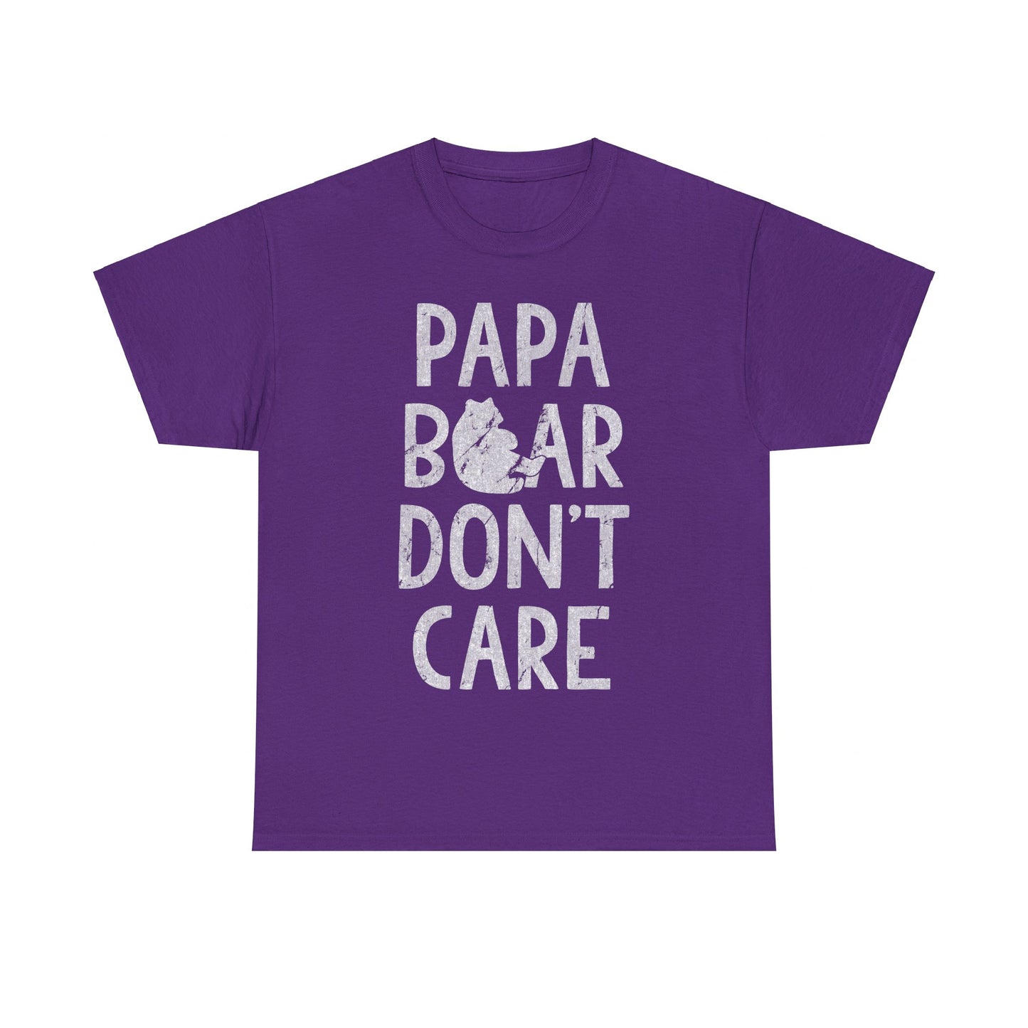 Papa Bear Don't Care Unisex Graphic T-Shirt, Sizes S-5XL