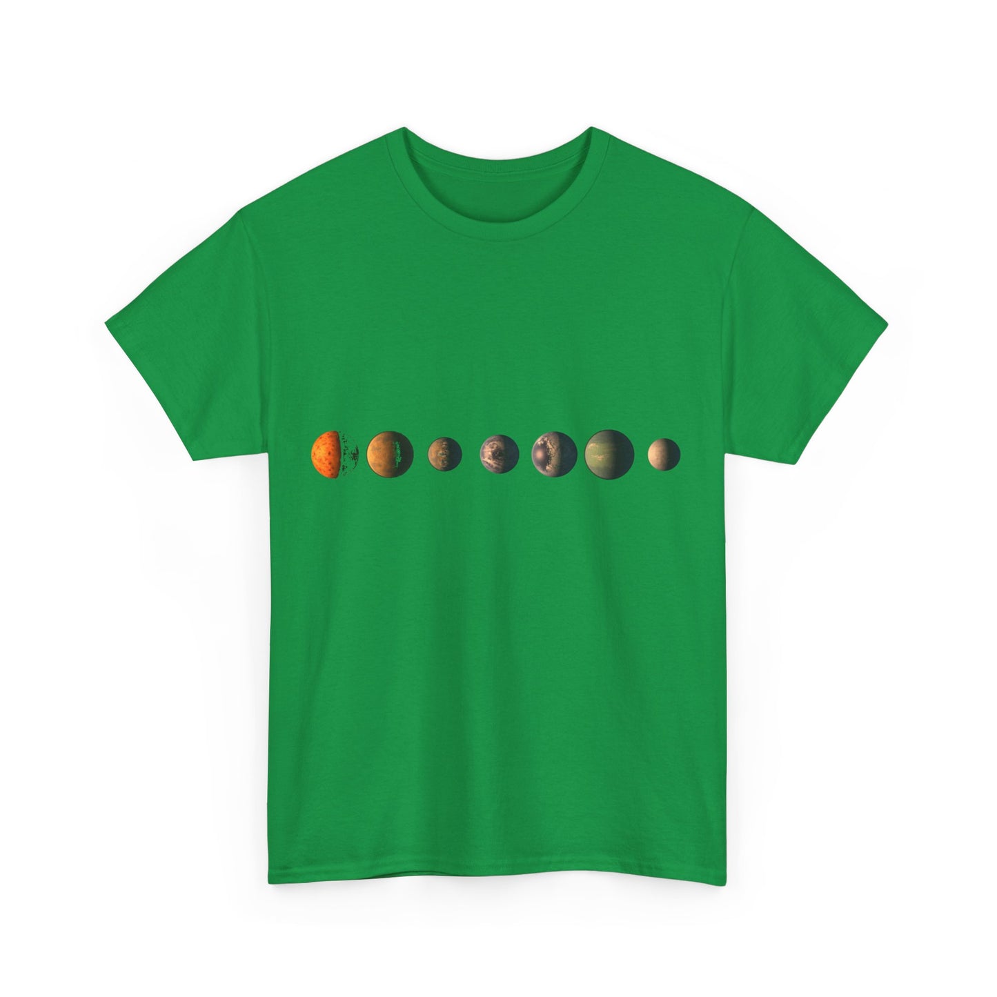 Trappist-1 7 Planet Lineup Unisex Graphic T-Shirt, Sizes S-5XL