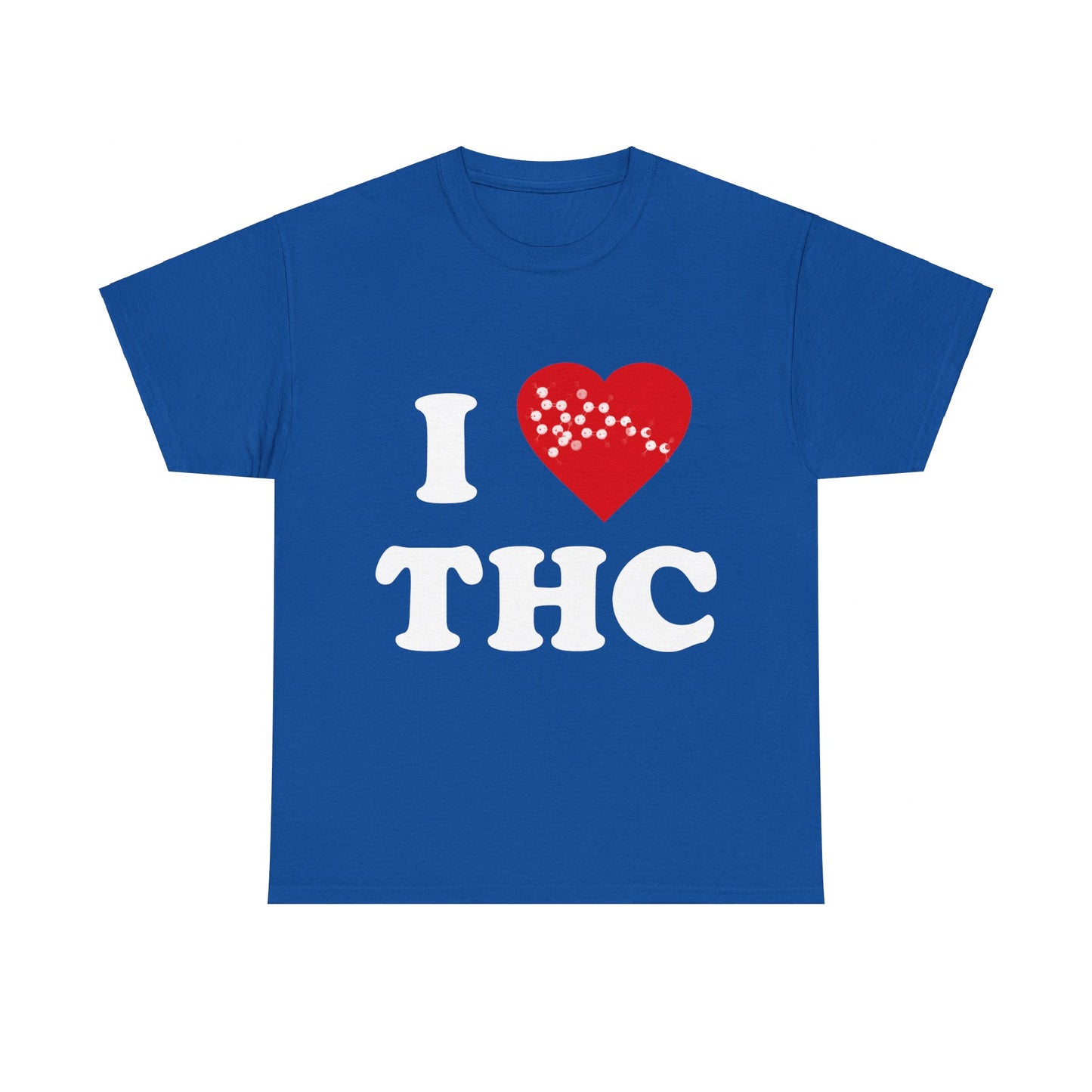 I Love THC Weed 420 Unisex Graphic T-Shirt, Sizes S-5XL