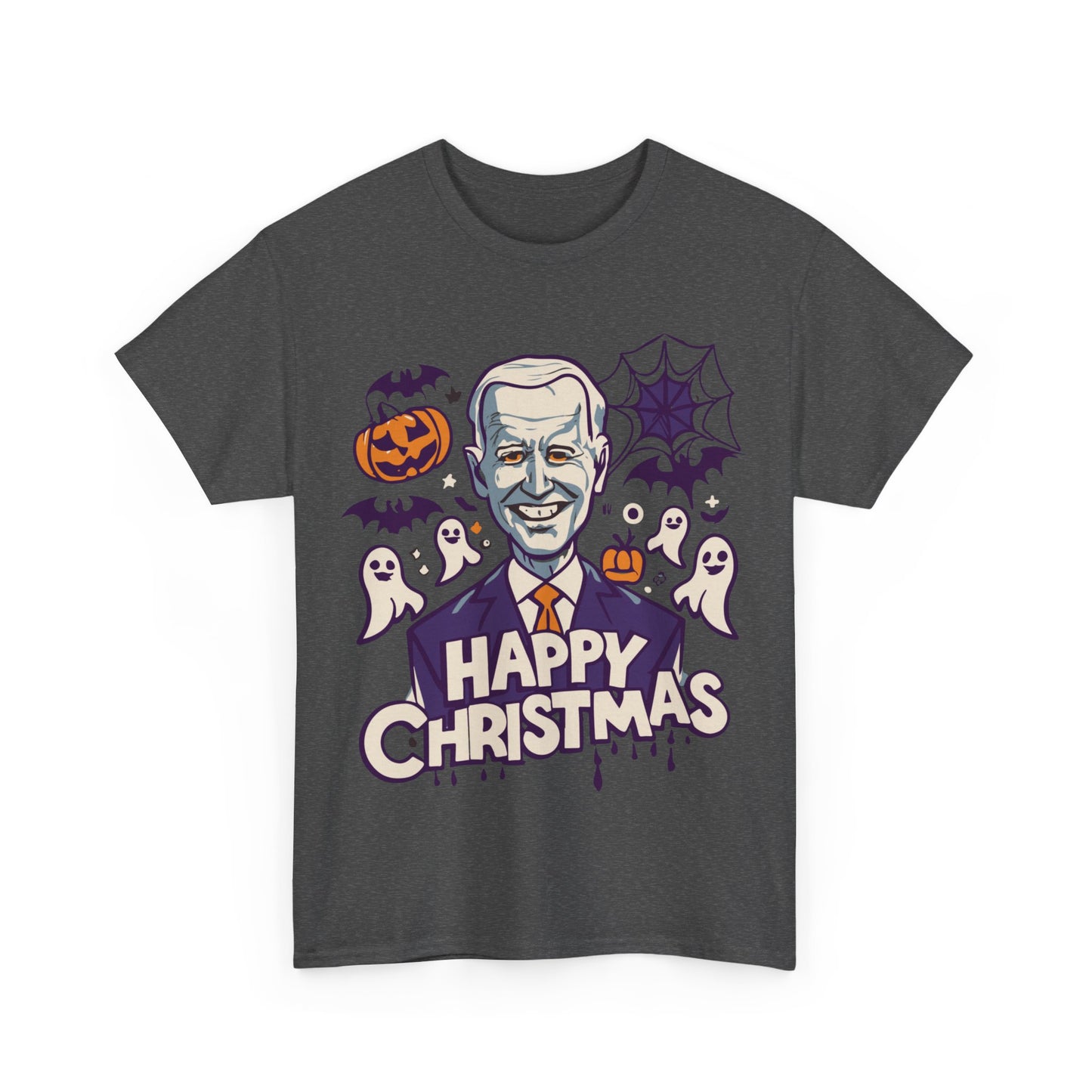 Happy Christmas Joe Biden Funny Halloween Unisex Graphic T-Shirt, Sizes S-5XL