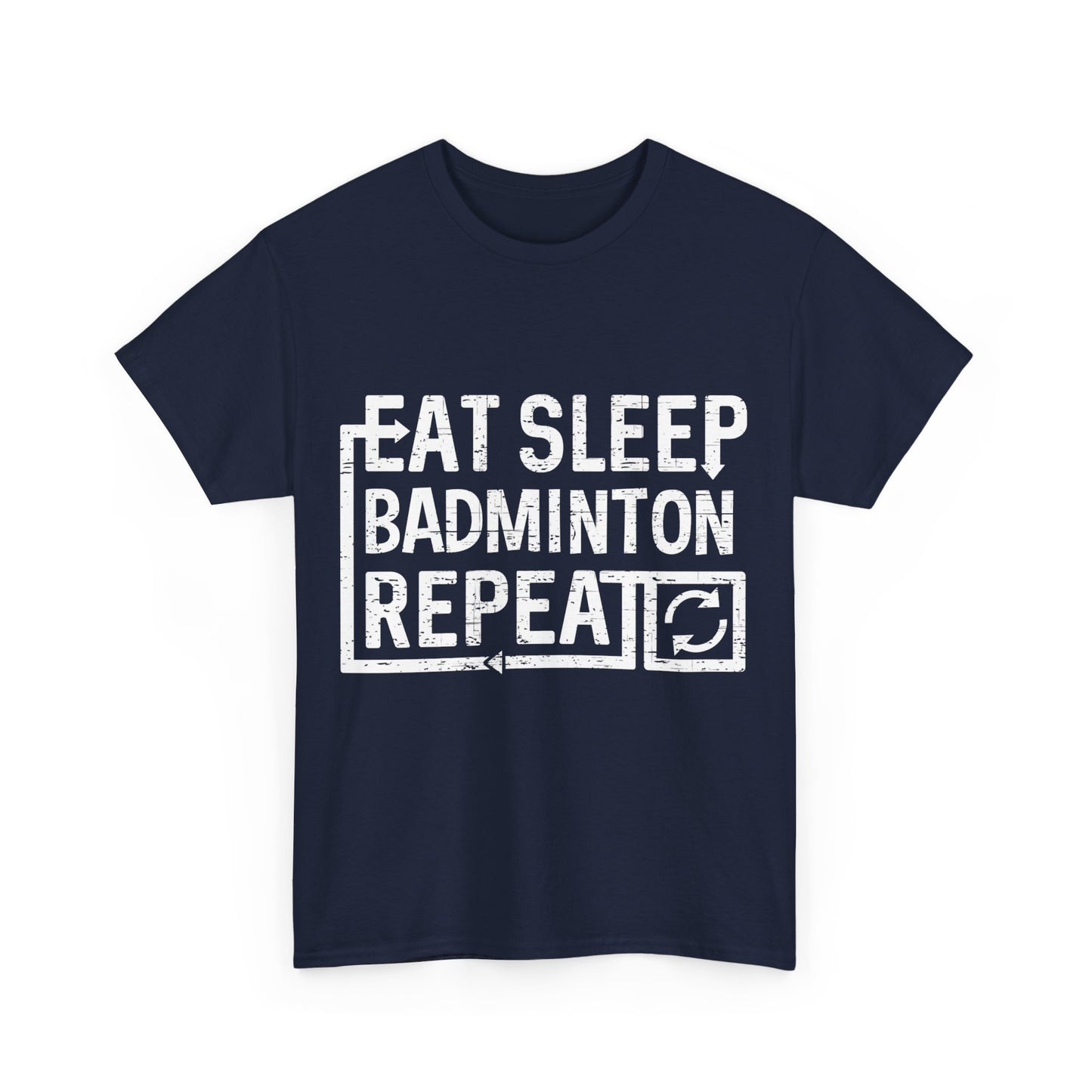 Eat Sleep Badminton Unisex Graphic T-Shirt, Sizes S-5XL