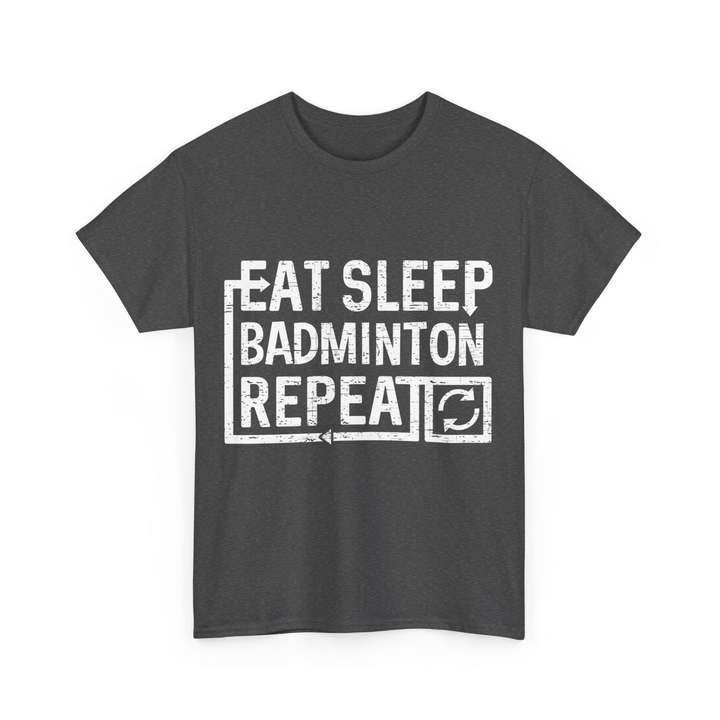 Eat Sleep Badminton Unisex Graphic T-Shirt, Sizes S-5XL