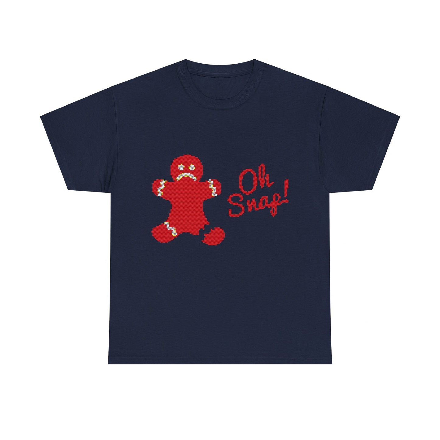 Oh Snap Gingerman Ugly Christmas Unisex Graphic T-Shirt, Sizes S-5XL