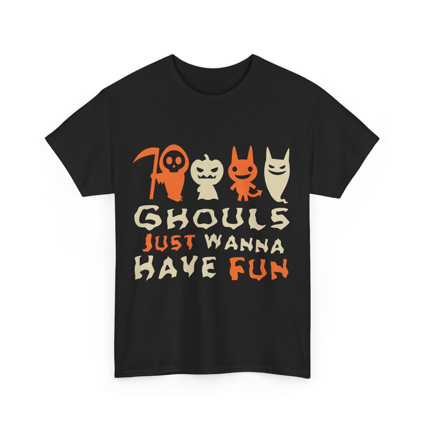 Ghouls Just Wanna Have Fun Halloween Unisex Graphic T-Shirt, Sizes S-5XL