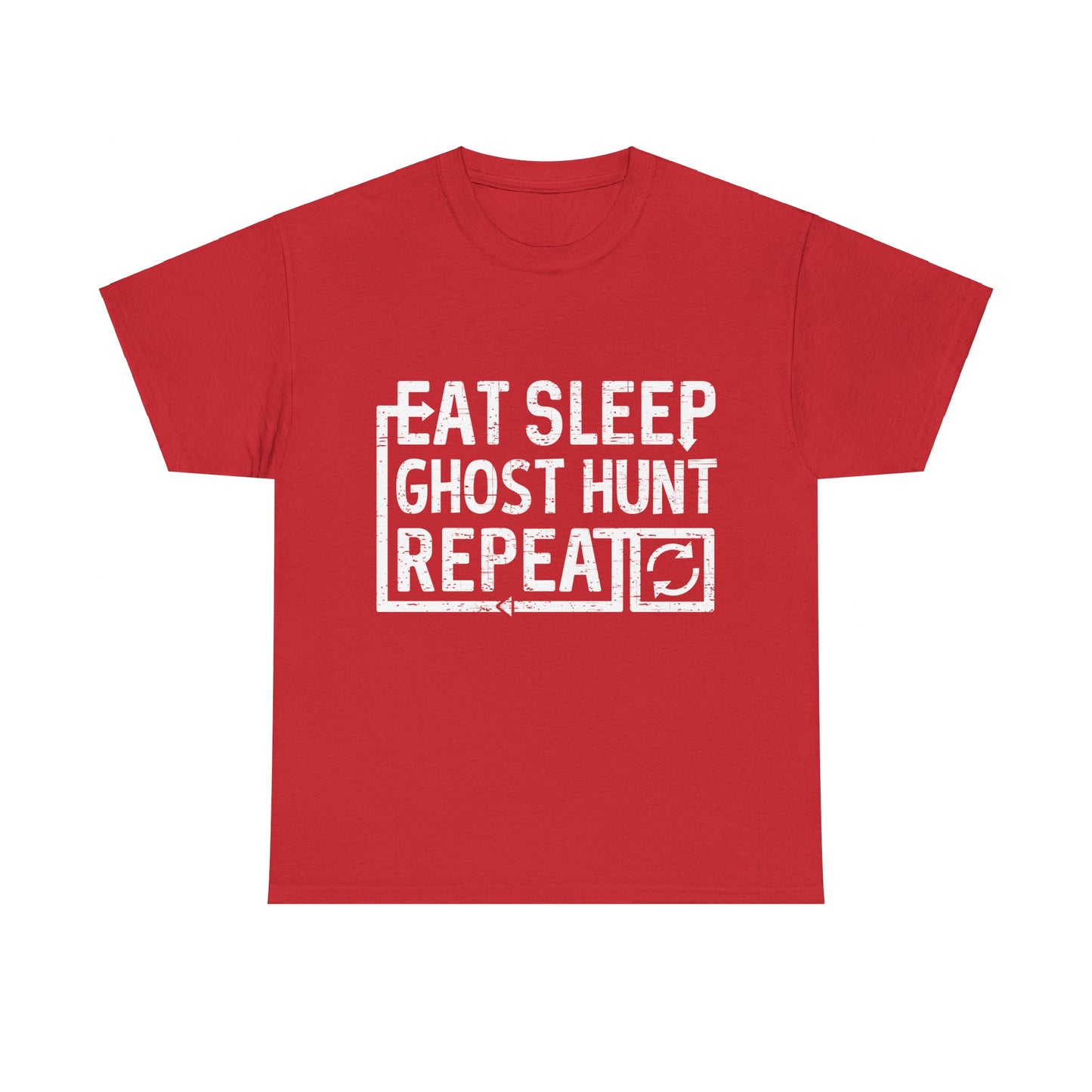 Eat Sleep Ghost Hunt Unisex Graphic T-Shirt, Sizes S-5XL