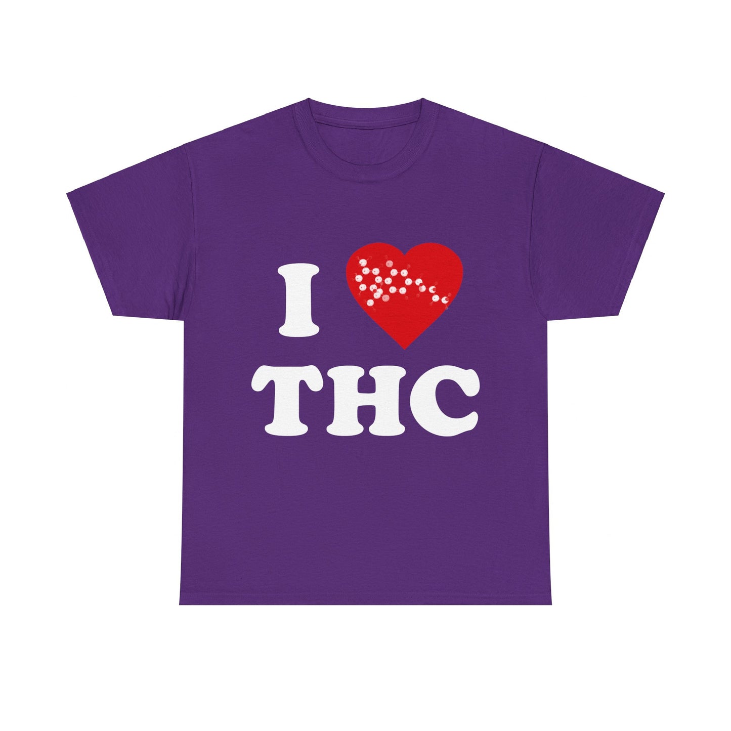 I Love THC Weed 420 Unisex Graphic T-Shirt, Sizes S-5XL