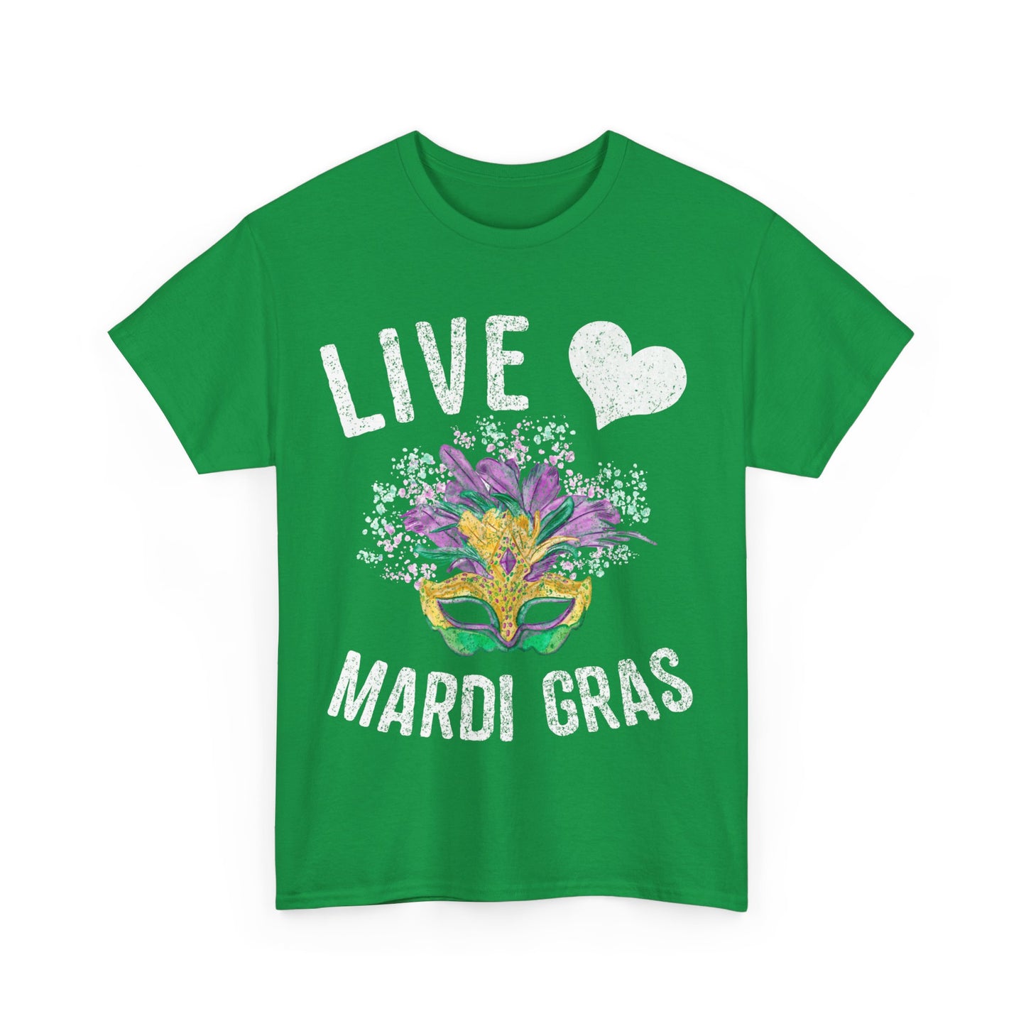 Live Love Mardi Gras Unisex Graphic T-Shirt, Sizes S-5XL