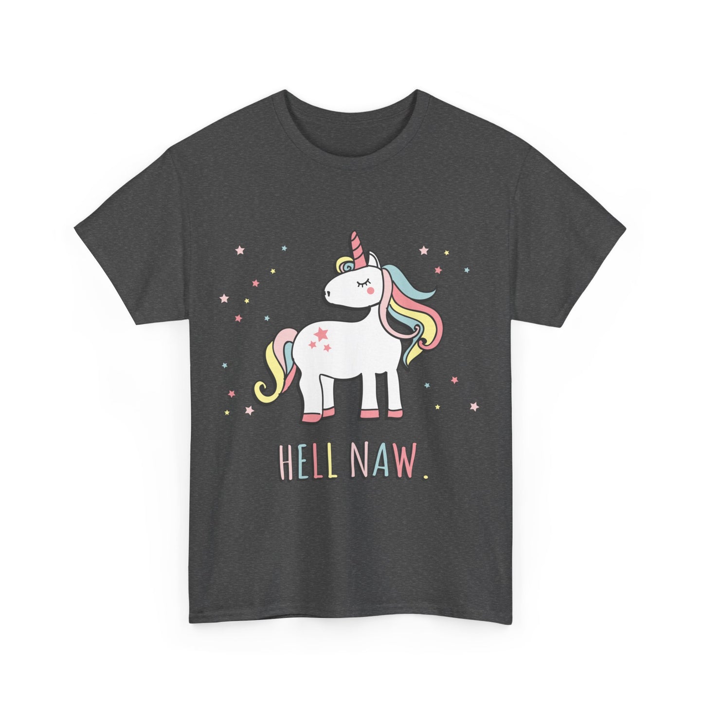 Hell Naw Unicorn Unisex Graphic T-Shirt, Sizes S-5XL