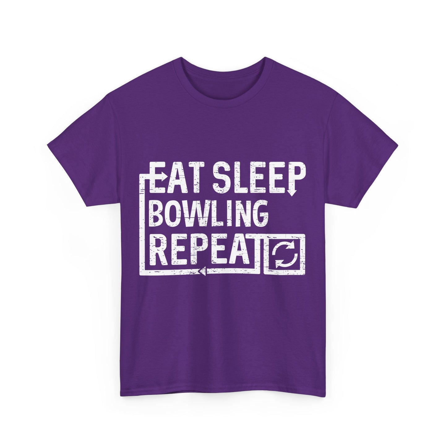 Eat Sleep Bowling Unisex Graphic T-Shirt, Sizes S-5XL