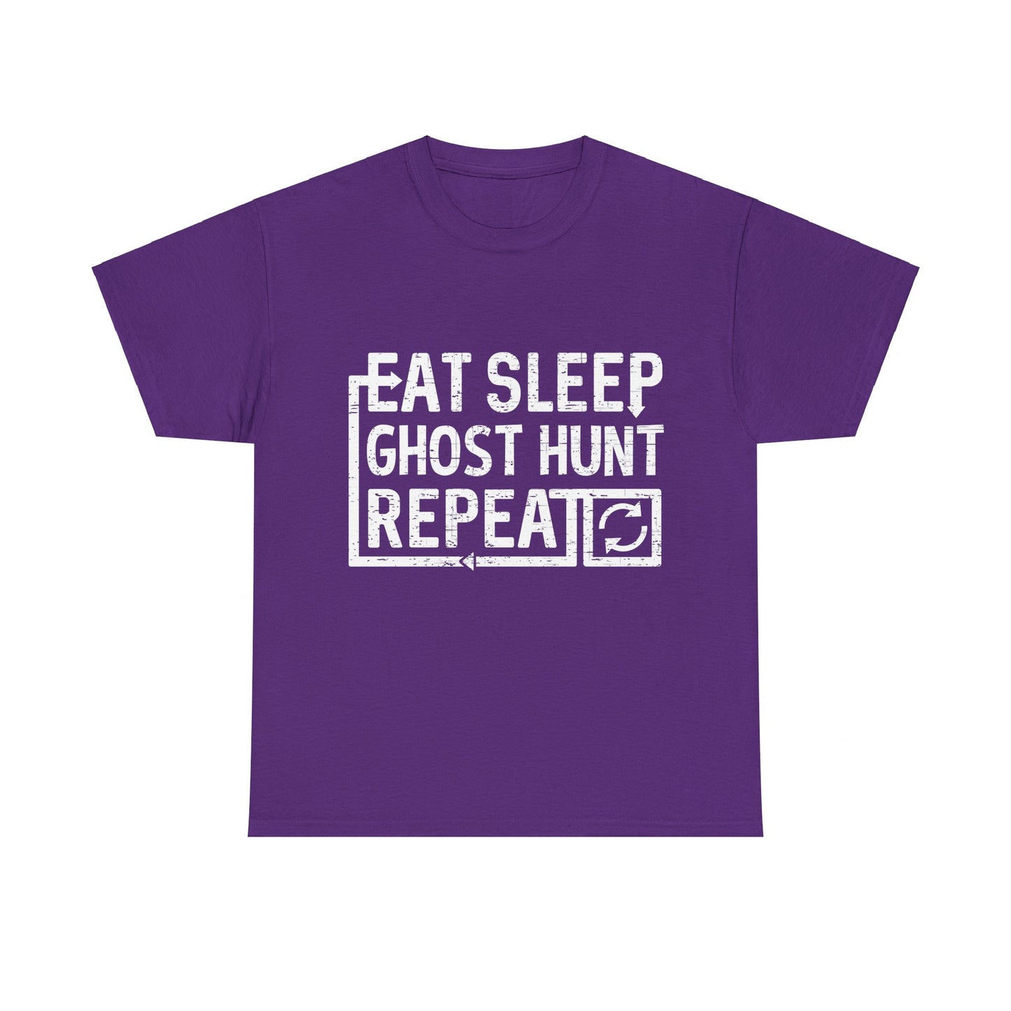 Eat Sleep Ghost Hunt Unisex Graphic T-Shirt, Sizes S-5XL