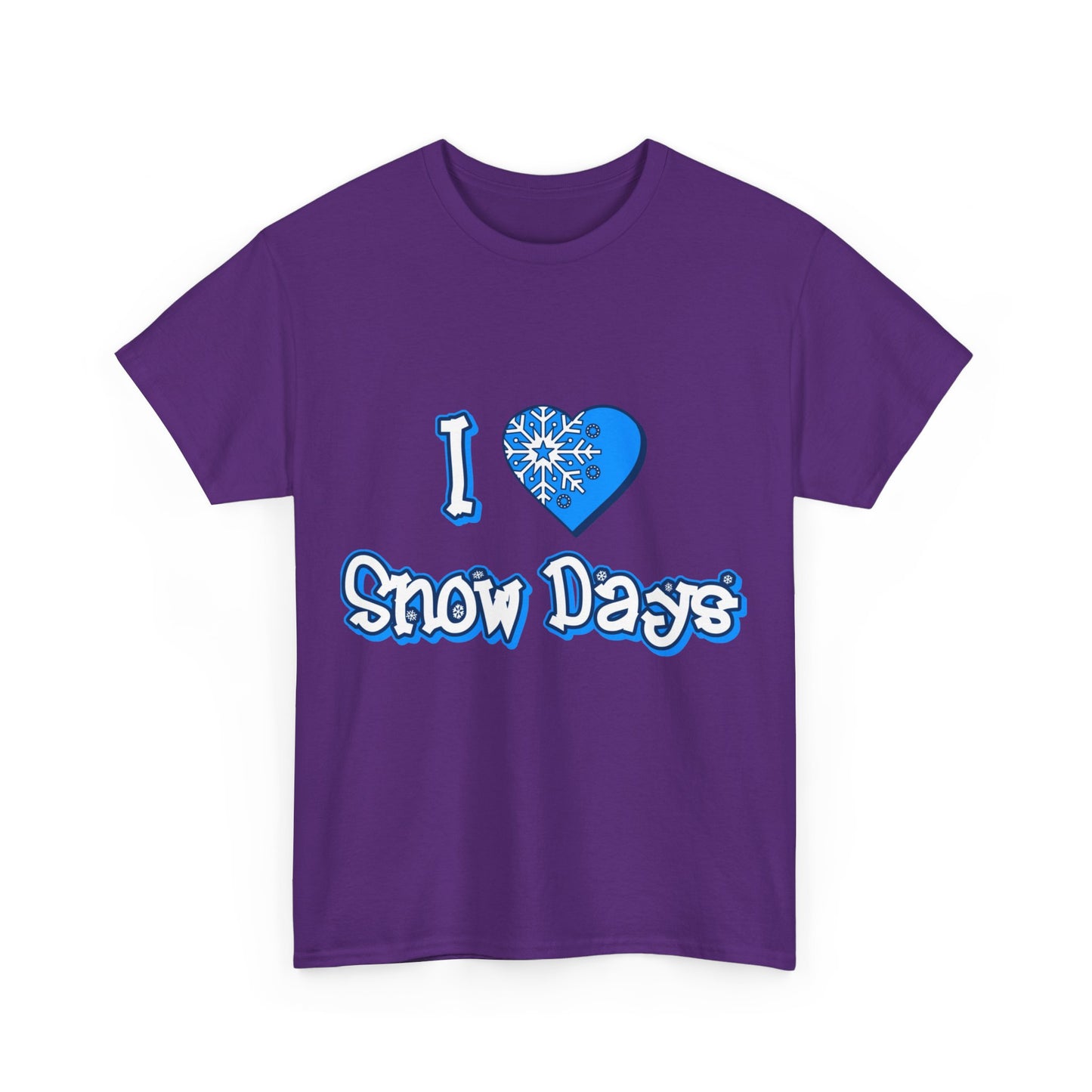 I Love Snow Days Unisex Graphic T-Shirt, Sizes S-5XL