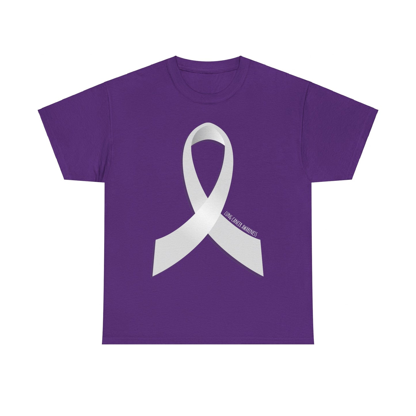 Lung Cancer Awareness Ribbon Unisex Graphic T-Shirt, Sizes S-5XL