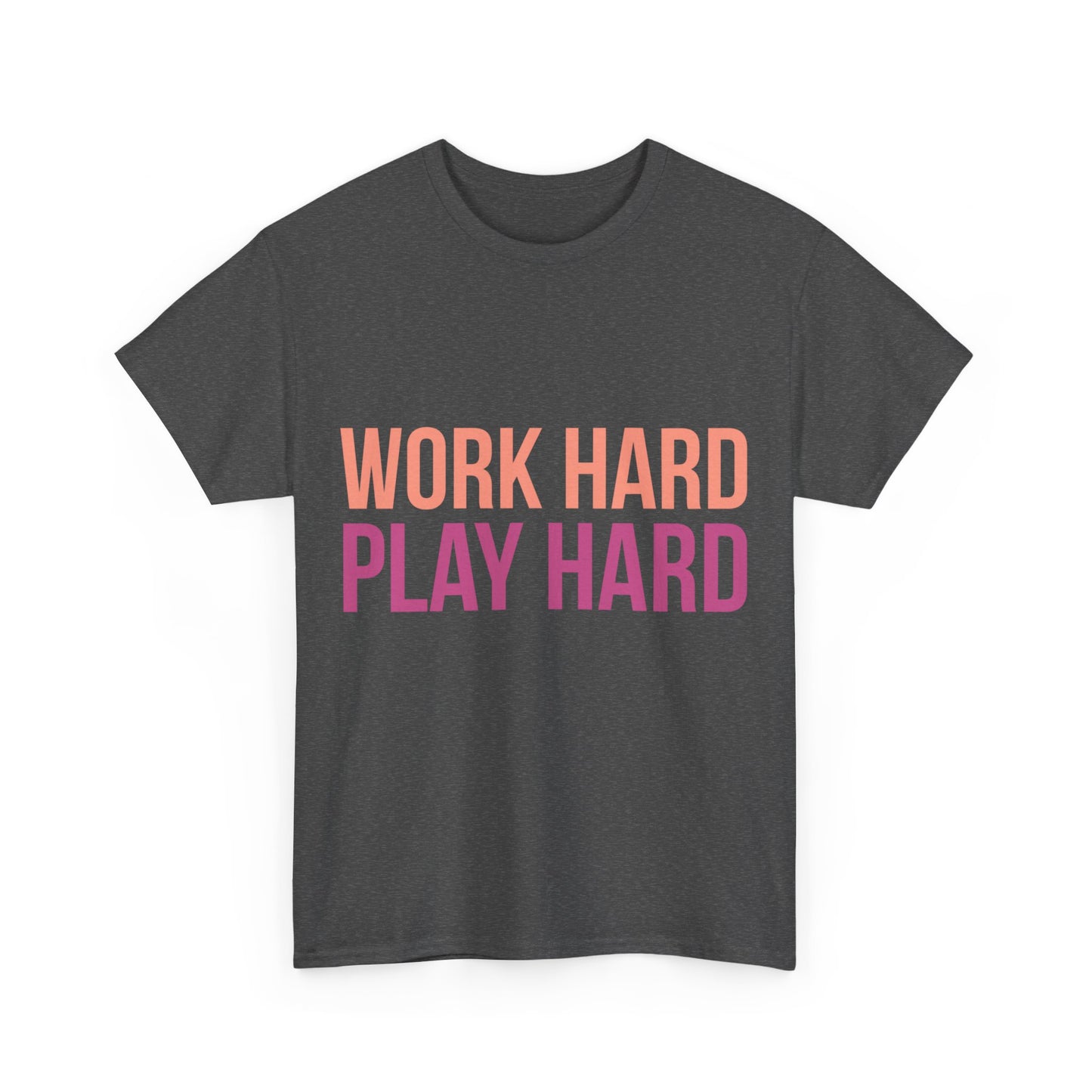 Work Hard Play Hard Workout Gym Workout Muscle Unisex Graphic T-Shirt, Sizes S-5XL