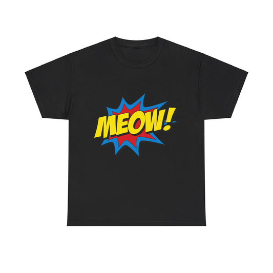 Cute Cat Meow Unisex Graphic T-Shirt, Sizes S-5XL