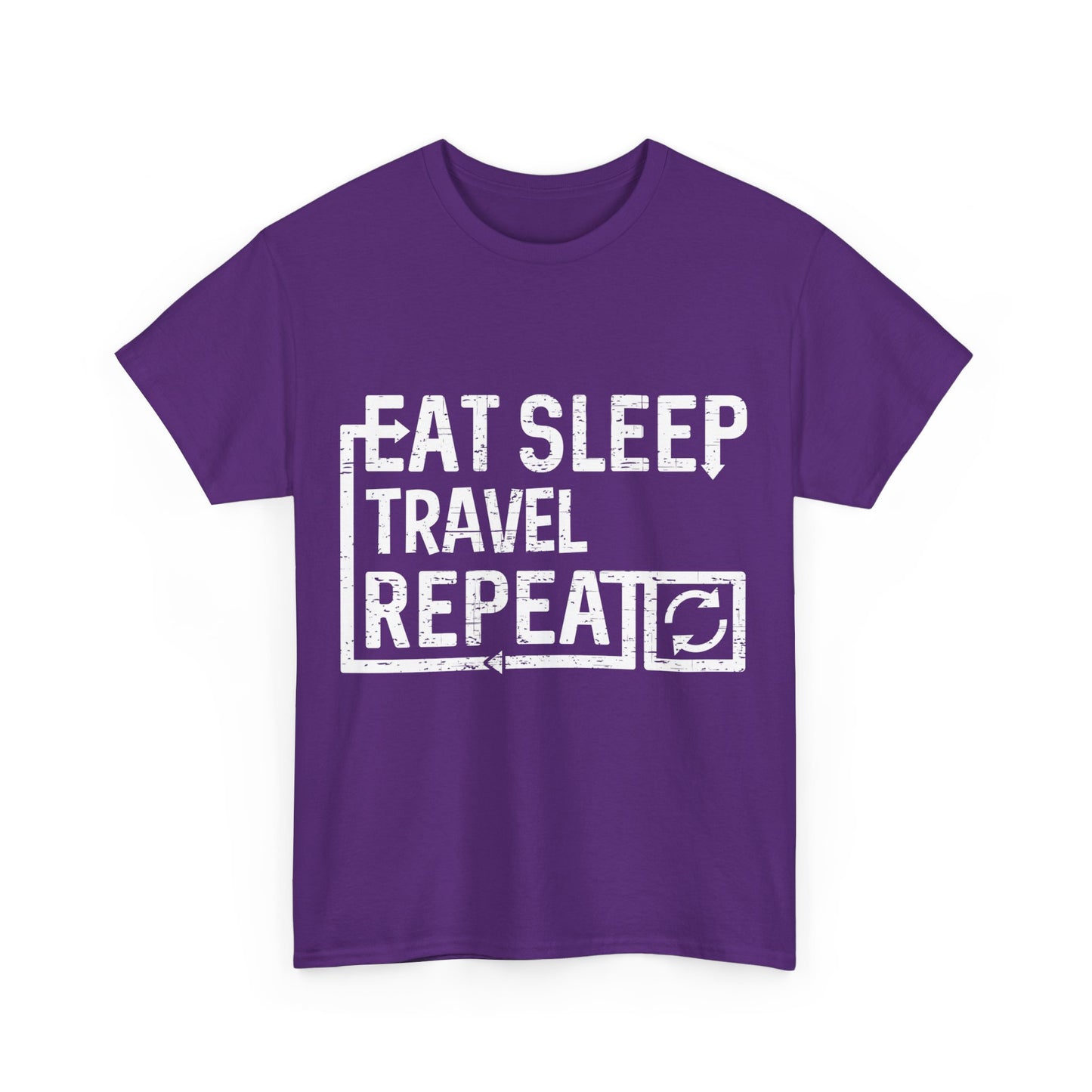 Eat Sleep Travel Unisex Graphic T-Shirt, Sizes S-5XL