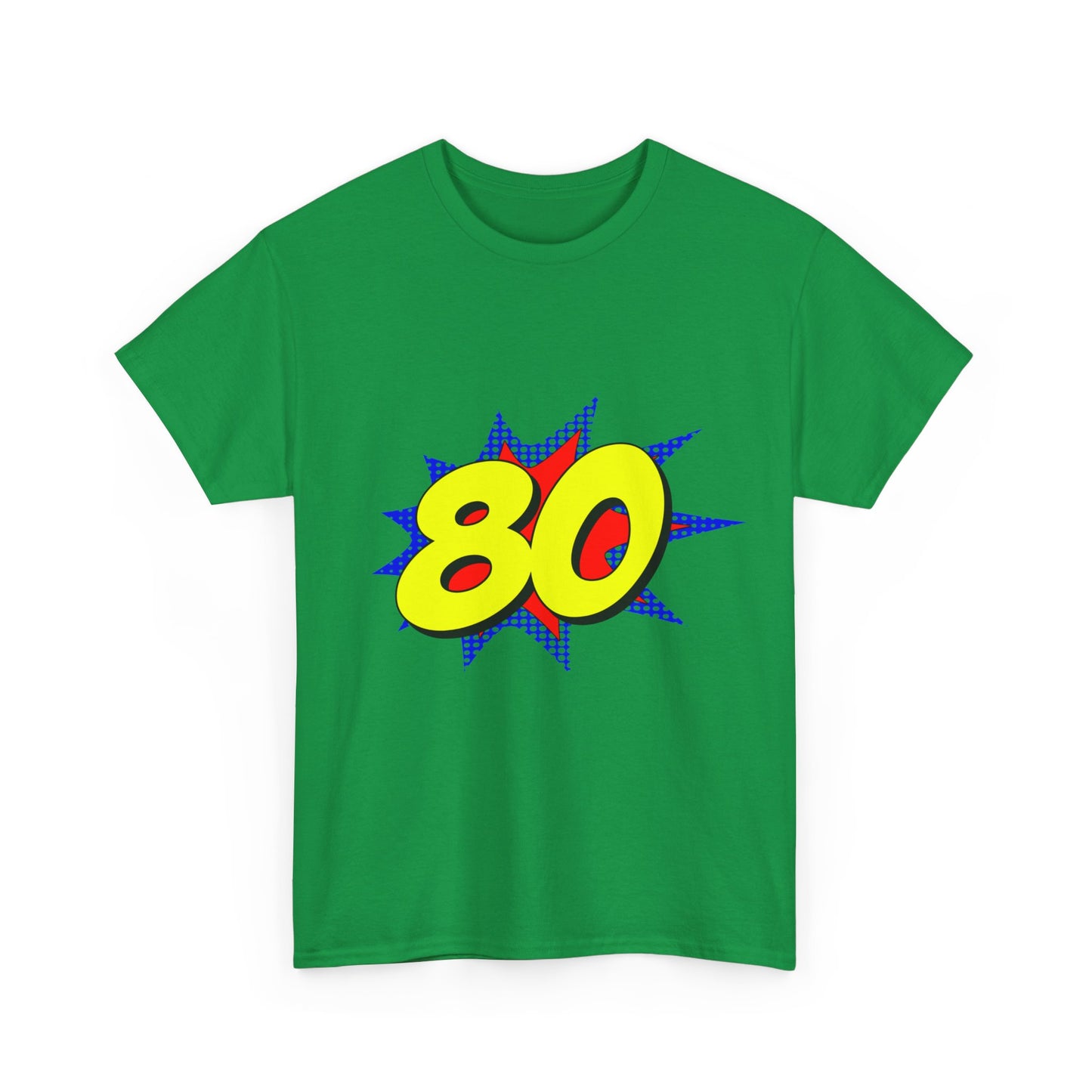 Superhero 80 Years Old Birthday Unisex Graphic T-Shirt, Sizes S-5XL