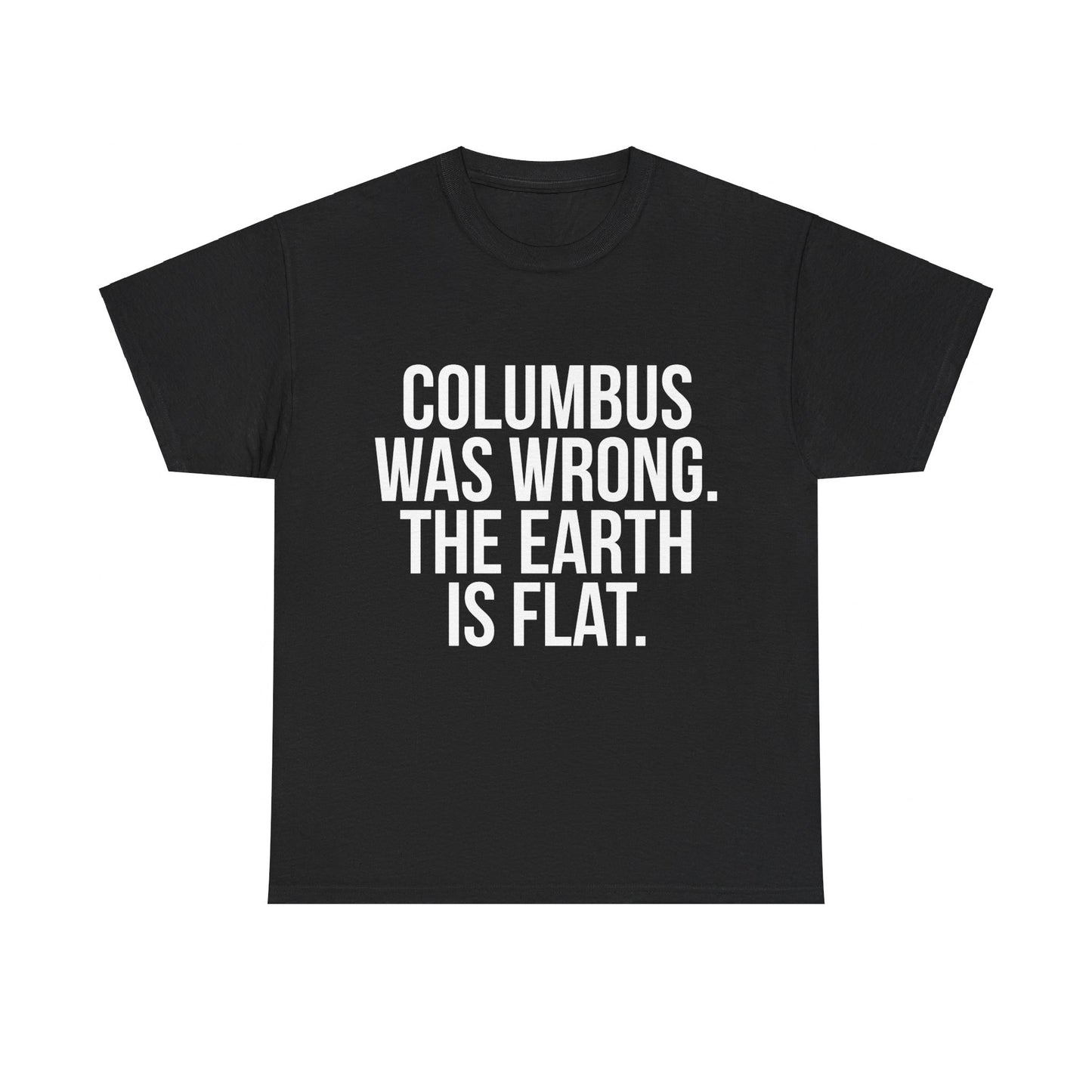 Columbus Flat Earth Unisex Graphic T-Shirt, Sizes S-5XL