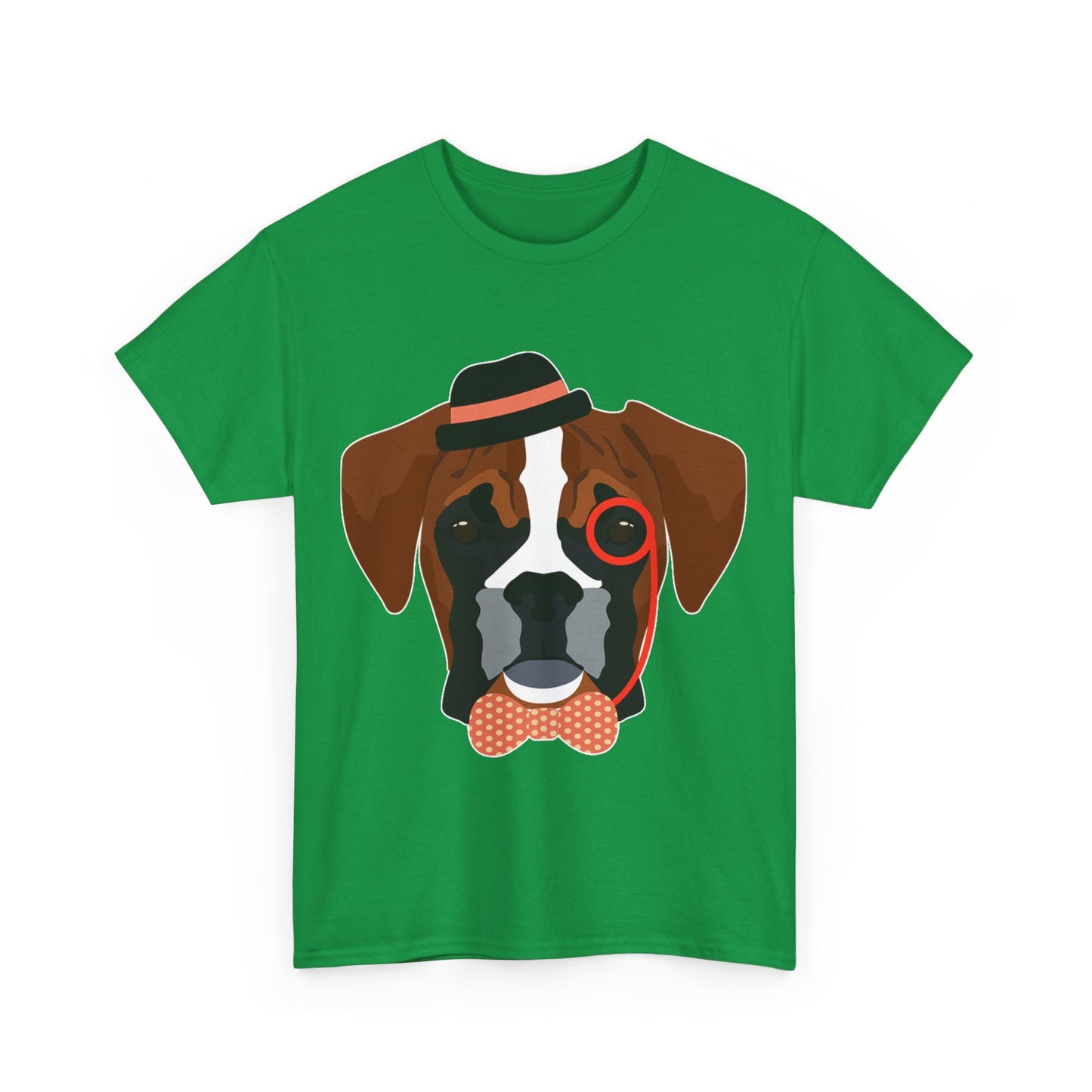 Hipster Boxer Dog Unisex Graphic T-Shirt, Sizes S-5XL